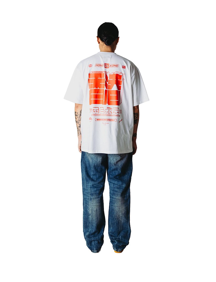 Woodbird - WBBaine HK Tee - kurzärmelige t-shirts - white - 4
