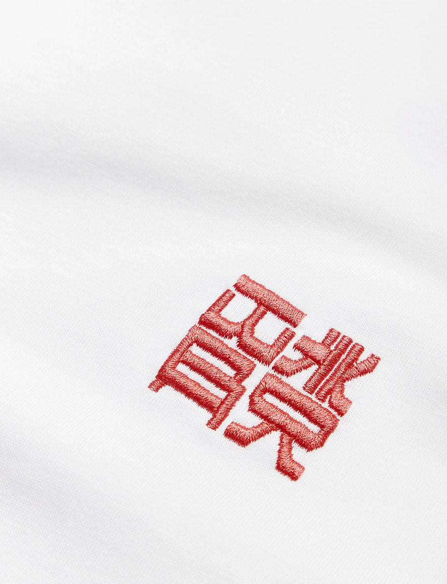 Woodbird - WBBaine HK Tee - kurzärmelige t-shirts - white - 5