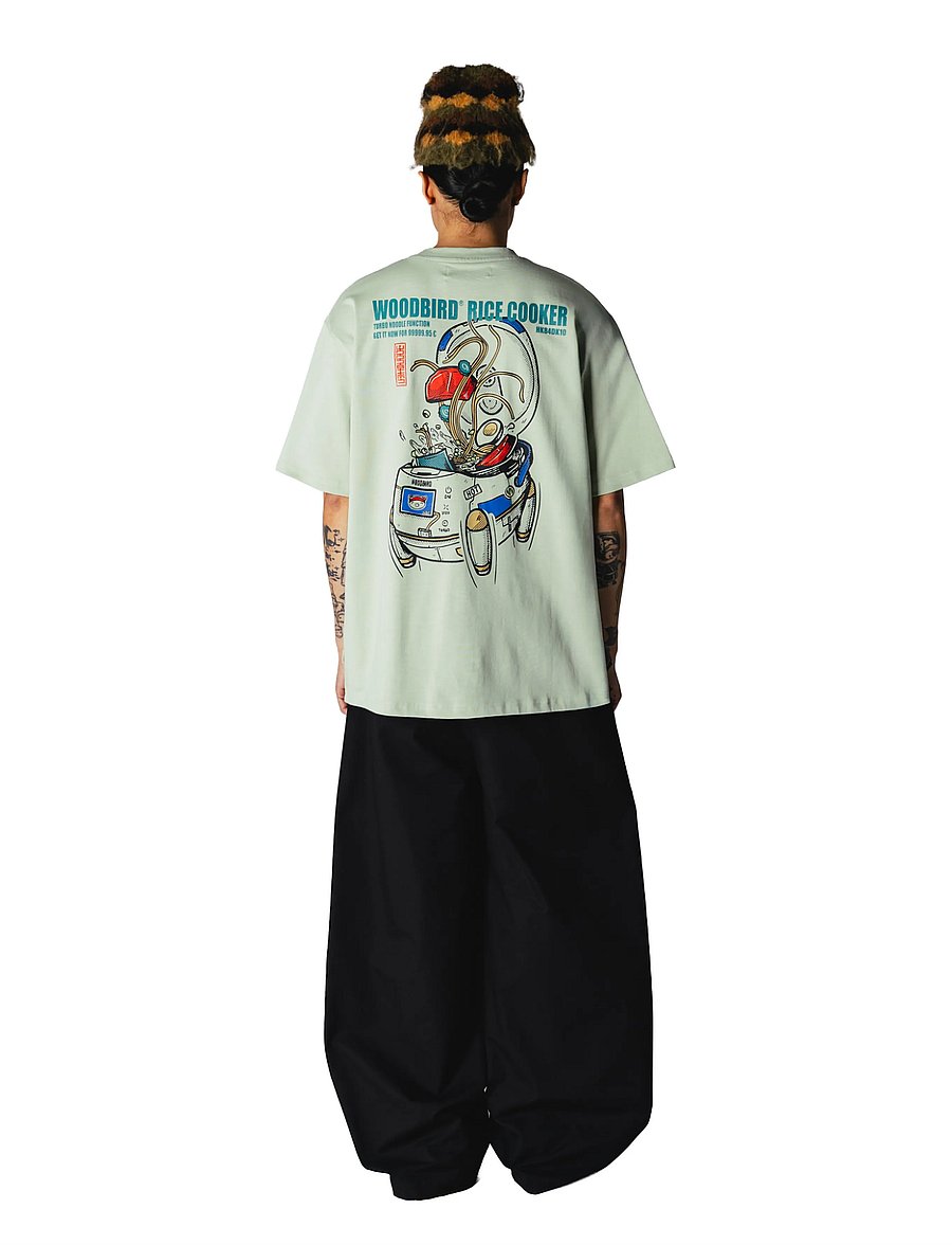 Woodbird - WBBaine Cook Tee - lühikeste varrukatega t-särgid - dusty green - 4