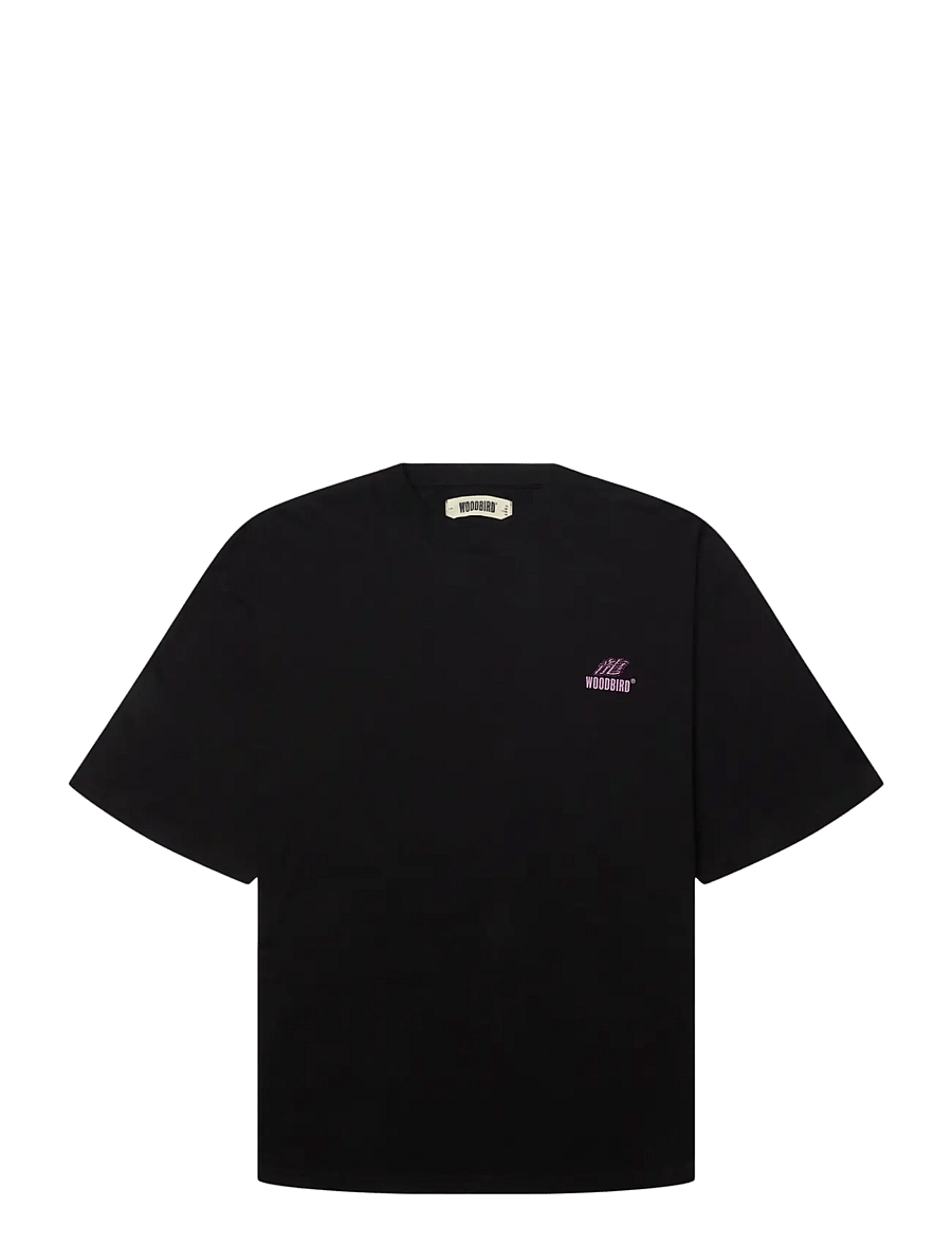 Woodbird - WBBeam Action Tee - kurzärmelige t-shirts - black - 1