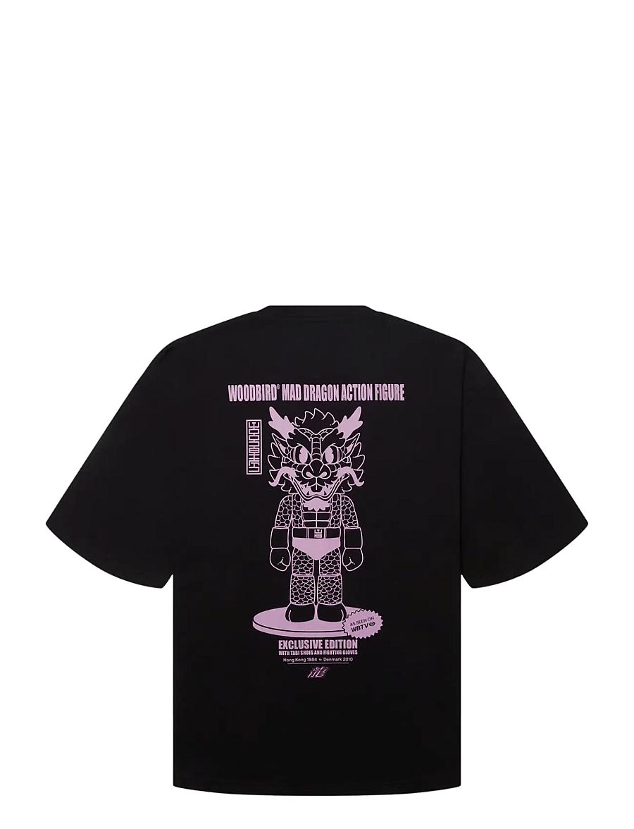 Woodbird - WBBeam Action Tee - kurzärmelige t-shirts - black - 2