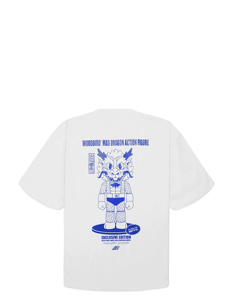 Woodbird - WBBeam Action Tee - short-sleeved t-shirts - white - 1