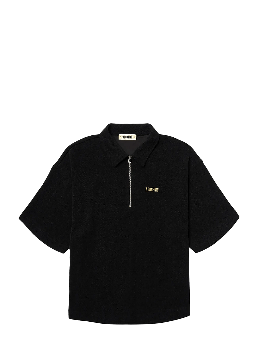 Woodbird - WBHiro SS Jiu Zip Polo - polostrik - black - 1