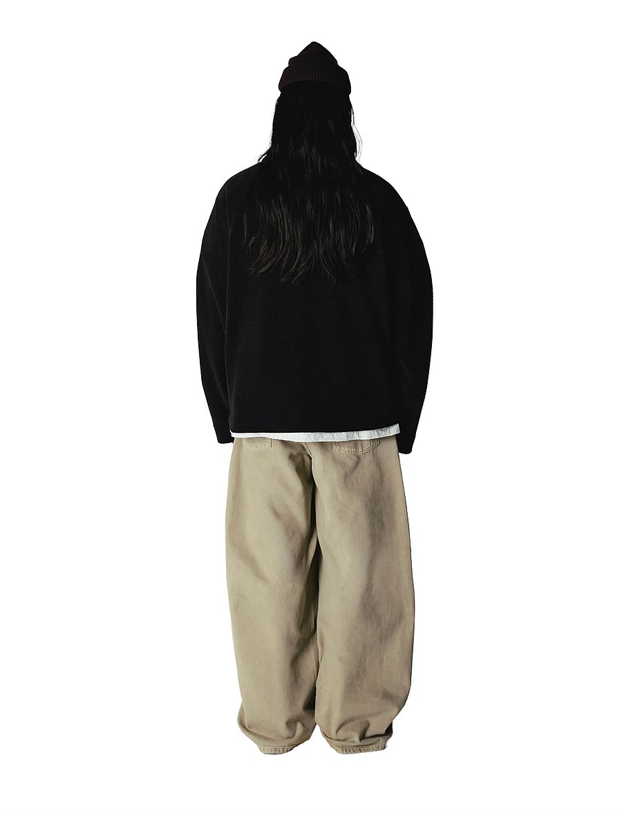 Woodbird - WBHiro LS Jiu Zip Polo - langärmelige strick-polohemden - black - 4