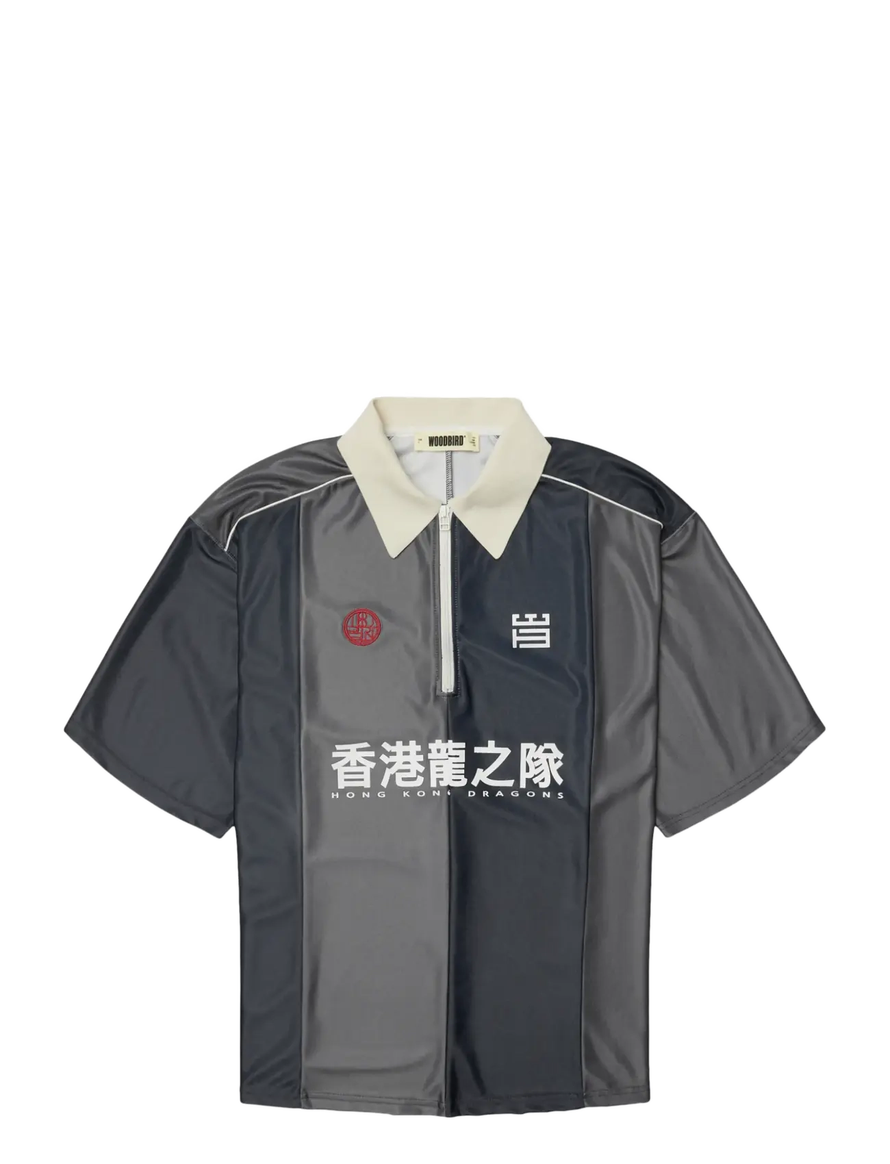 Woodbird - WBHiro Sport Zip Polo - slate blue - 1