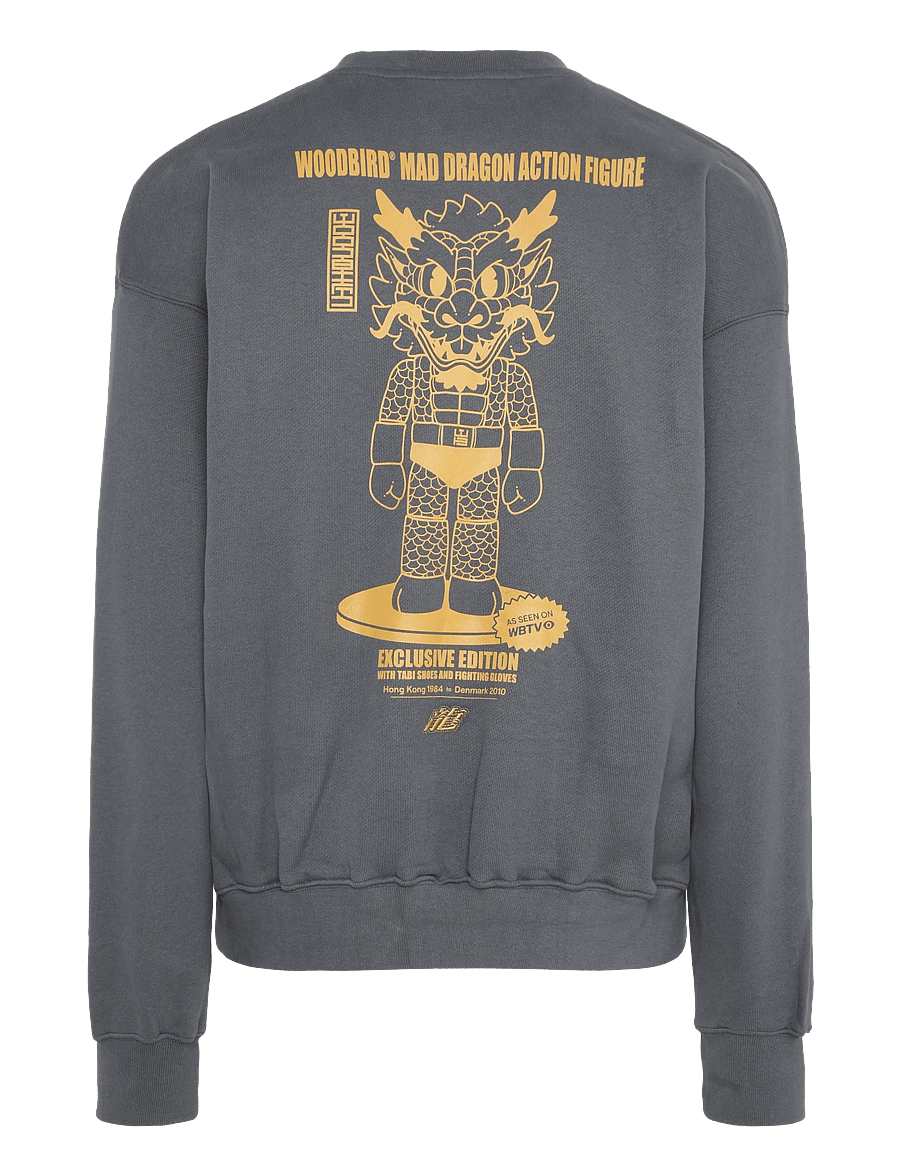 Woodbird - WBDuke Action Crew - sweatshirts - slate blue - 1