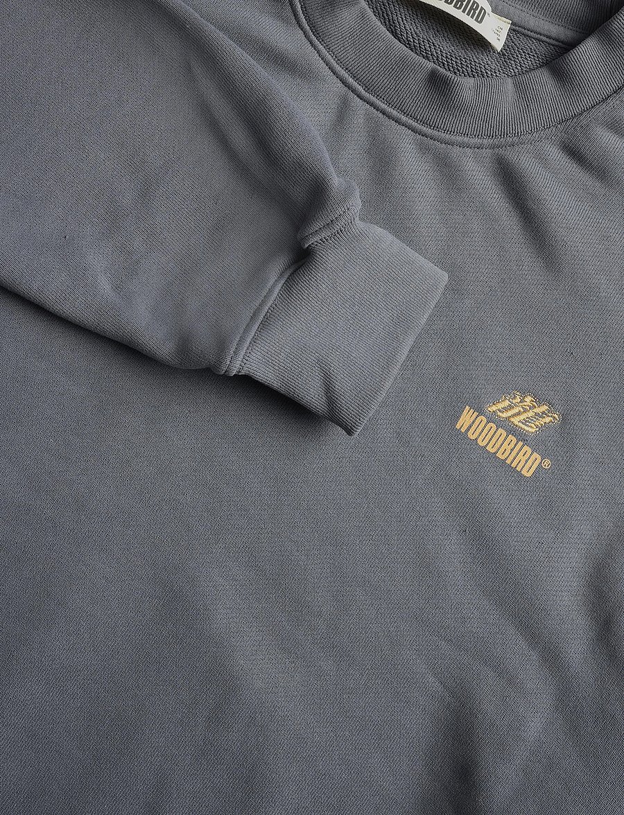 Woodbird - WBDuke Action Crew - sweatshirts - slate blue - 2