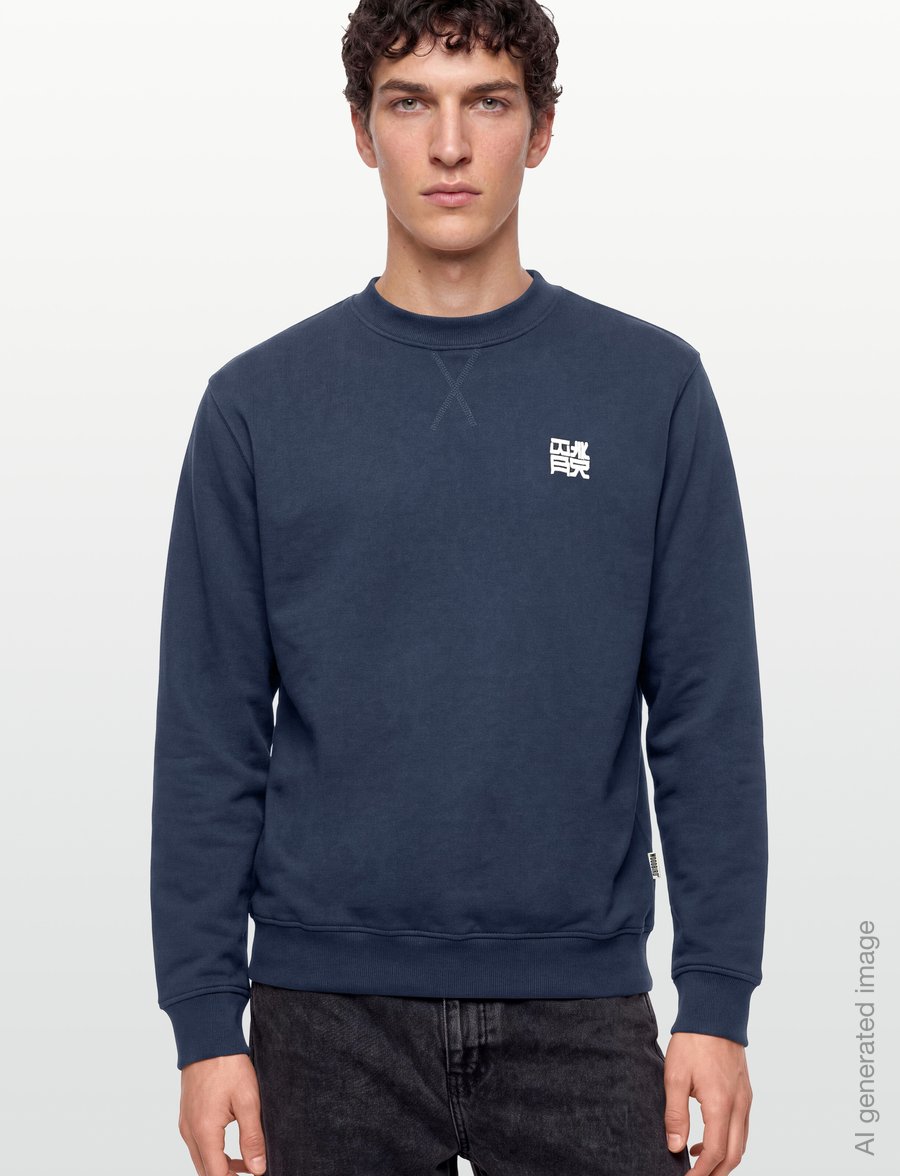 Woodbird - WBCane HK Crew - sweatshirts - dark navy - 3