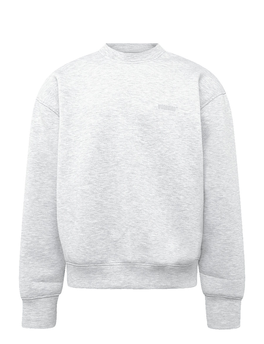 Woodbird - WBFuko Scuba Crew - shop efter stil - grey melange - 0