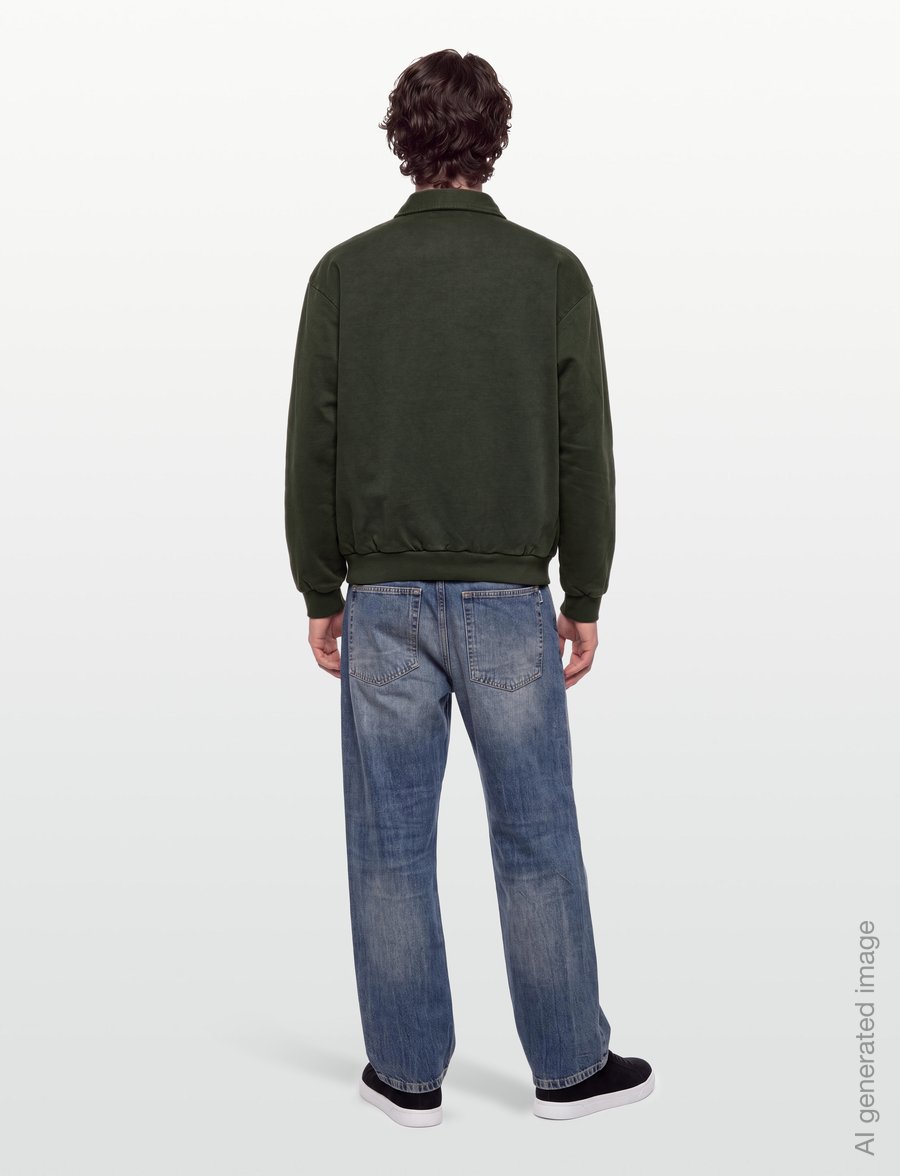 Woodbird - WBLoke Washed Zip Polo - shop efter stil - dark olive - 4
