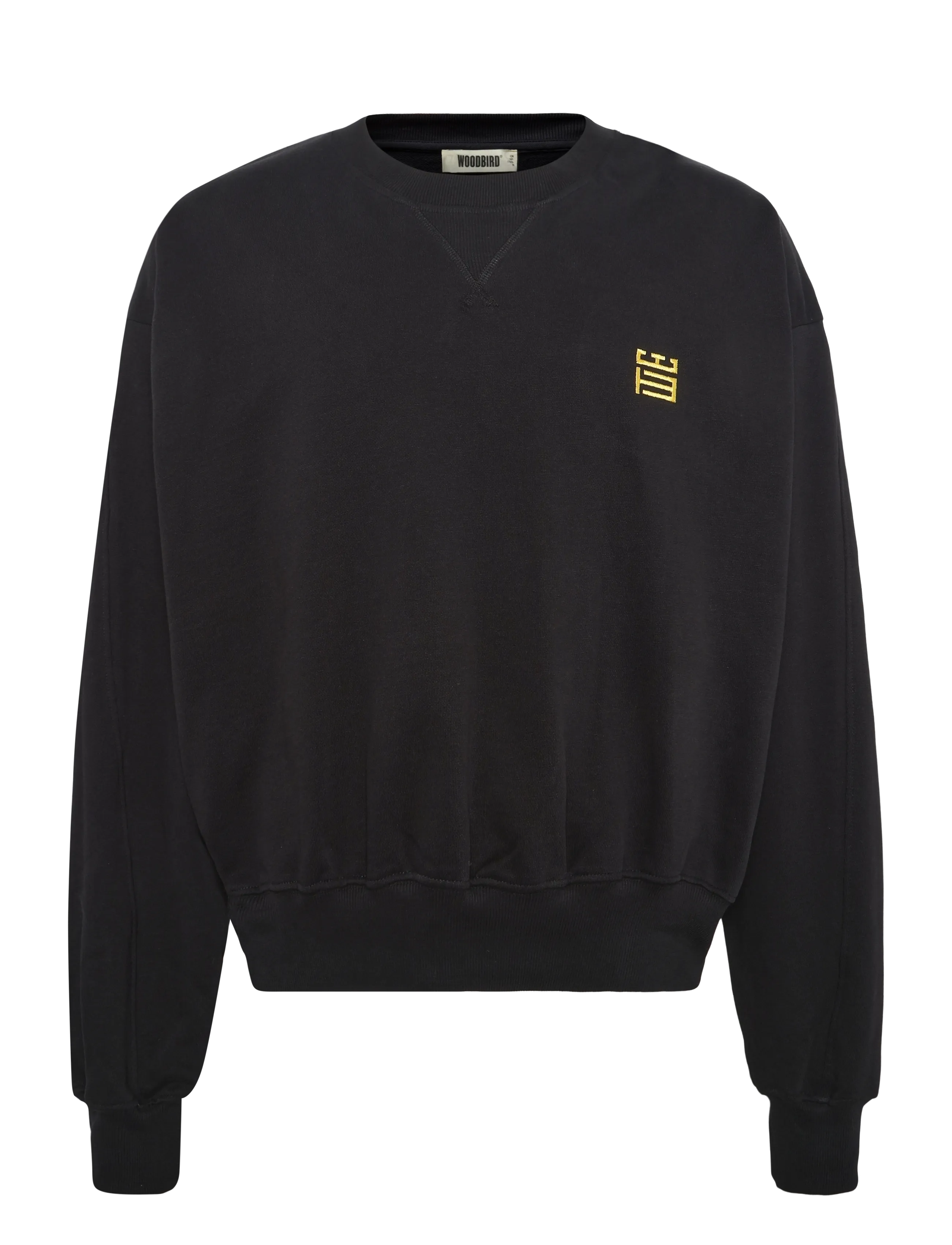Woodbird WBWake Twist Crew - Kleidung - BLACK / black