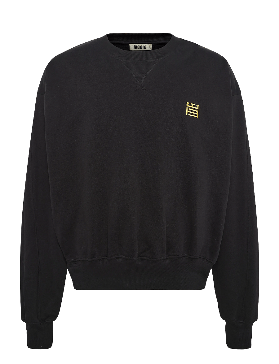 Woodbird - WBWake Twist Crew - shop efter stil - black - 0