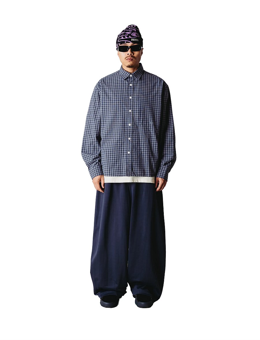 Woodbird - WBBuzo Yu Check Shirt - ternede skjorter - blue - 0