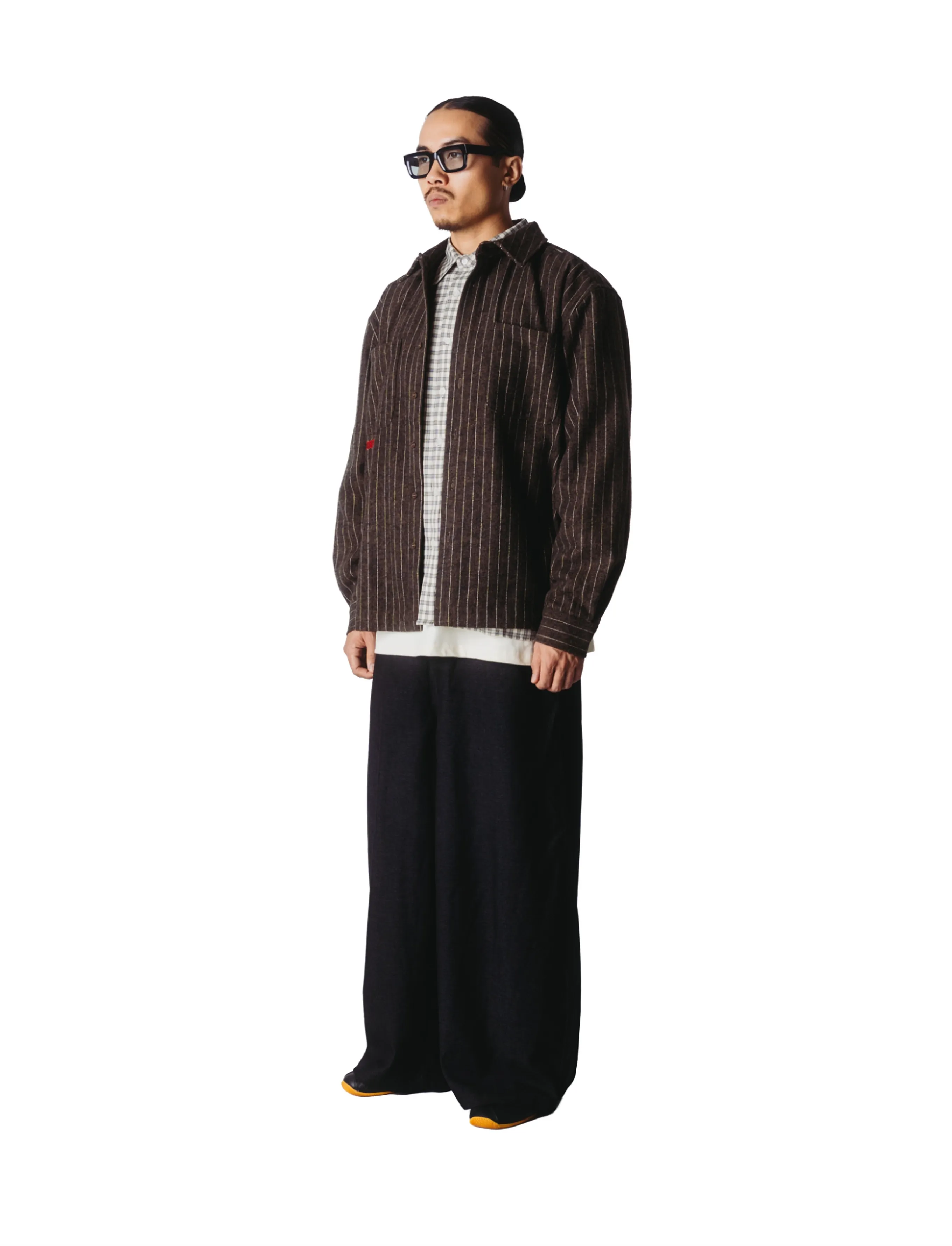 Woodbird - WBBuzo Herringbone Shirt - triibulised särgid - dark olive - 3