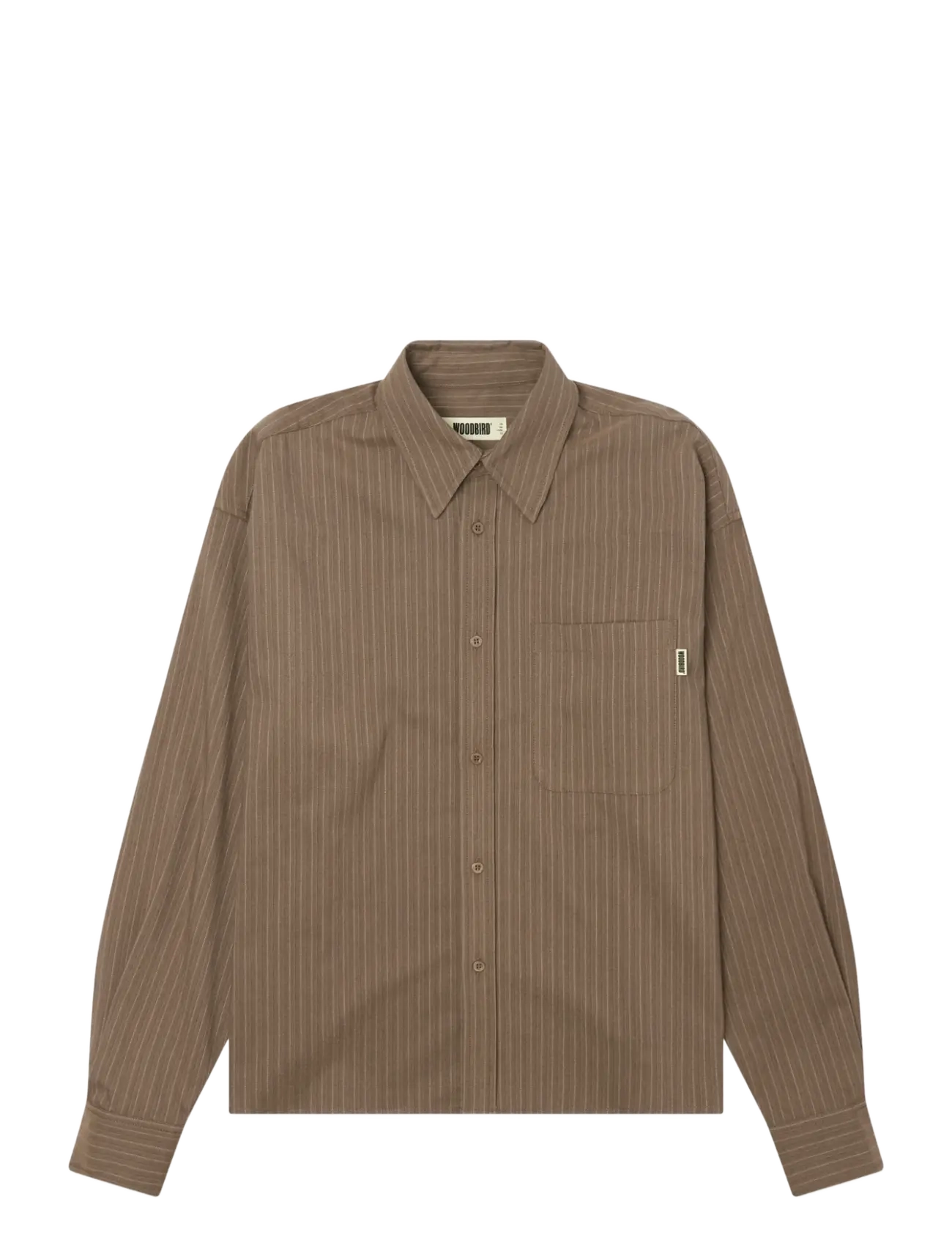 Woodbird - WBXing HB Stripe Shirt - dark olive - 1