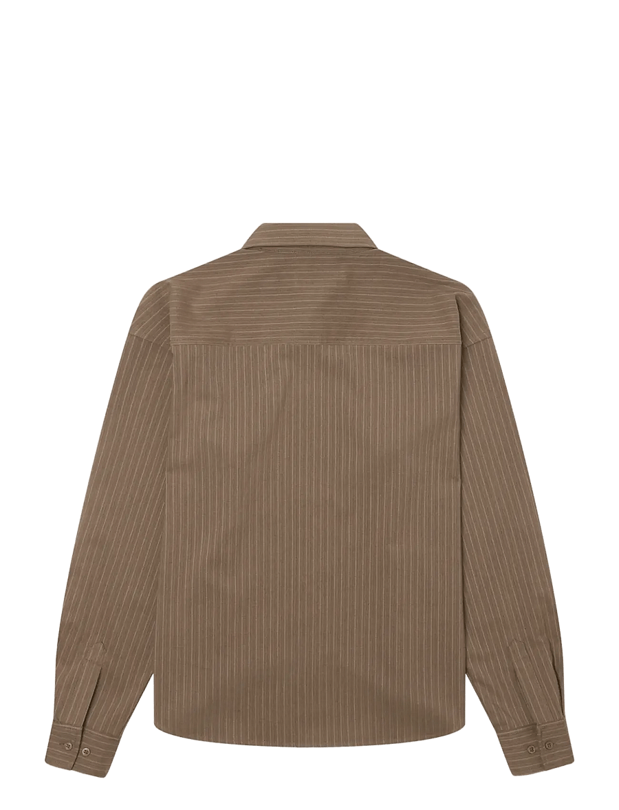 Woodbird - WBXing HB Stripe Shirt - gestreifte hemden - dark olive - 2