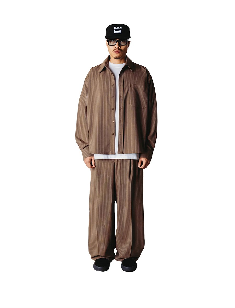 Woodbird - WBXing HB Stripe Shirt - gestreifte hemden - dark olive - 0