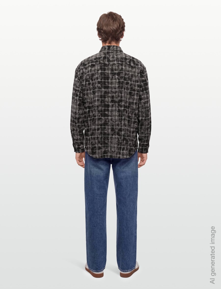 Woodbird - WBJong Wash Check Shirt - flanellskjortor - black-white - 4
