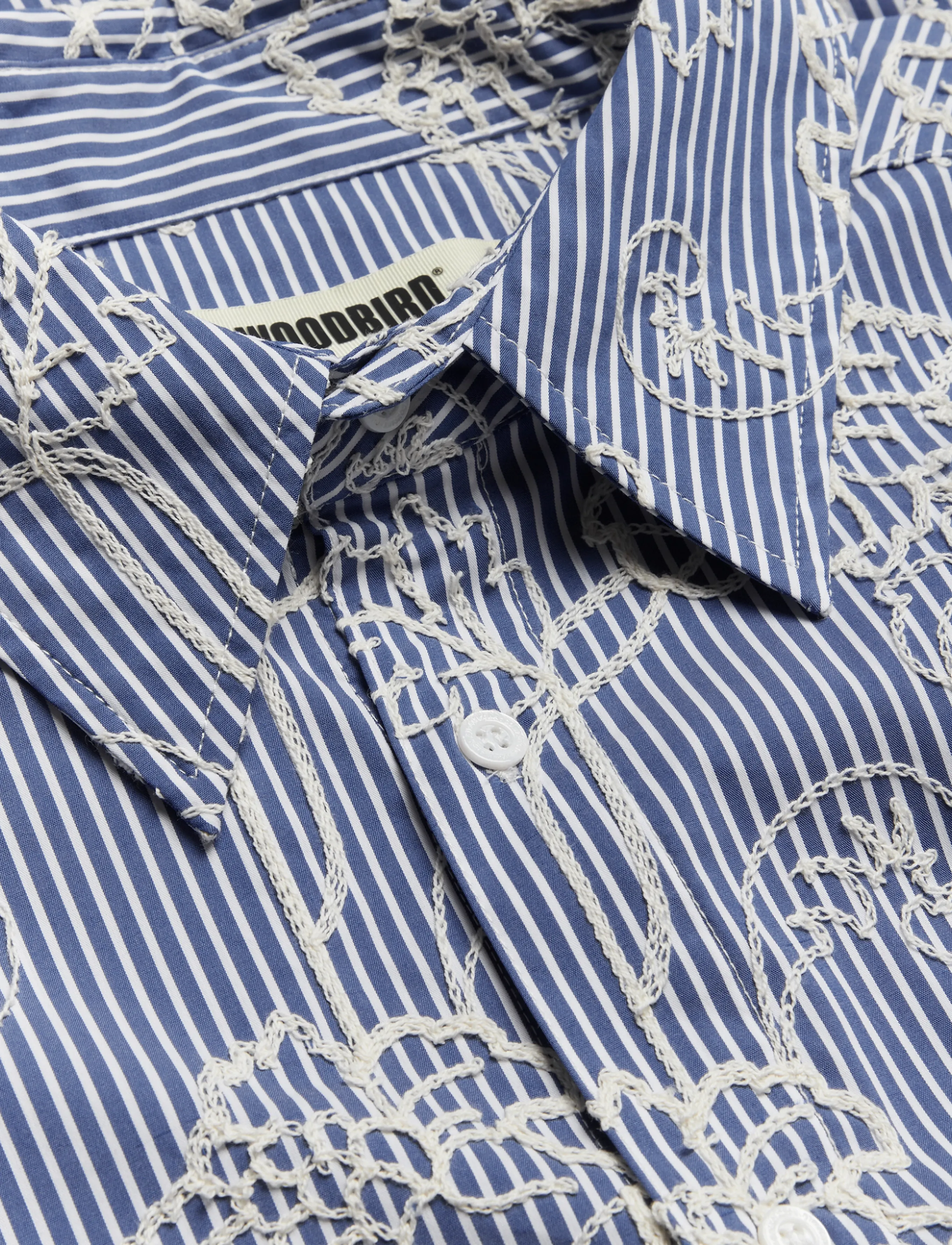 Woodbird - WBBrooks EMB Shirt - blue-white - 5