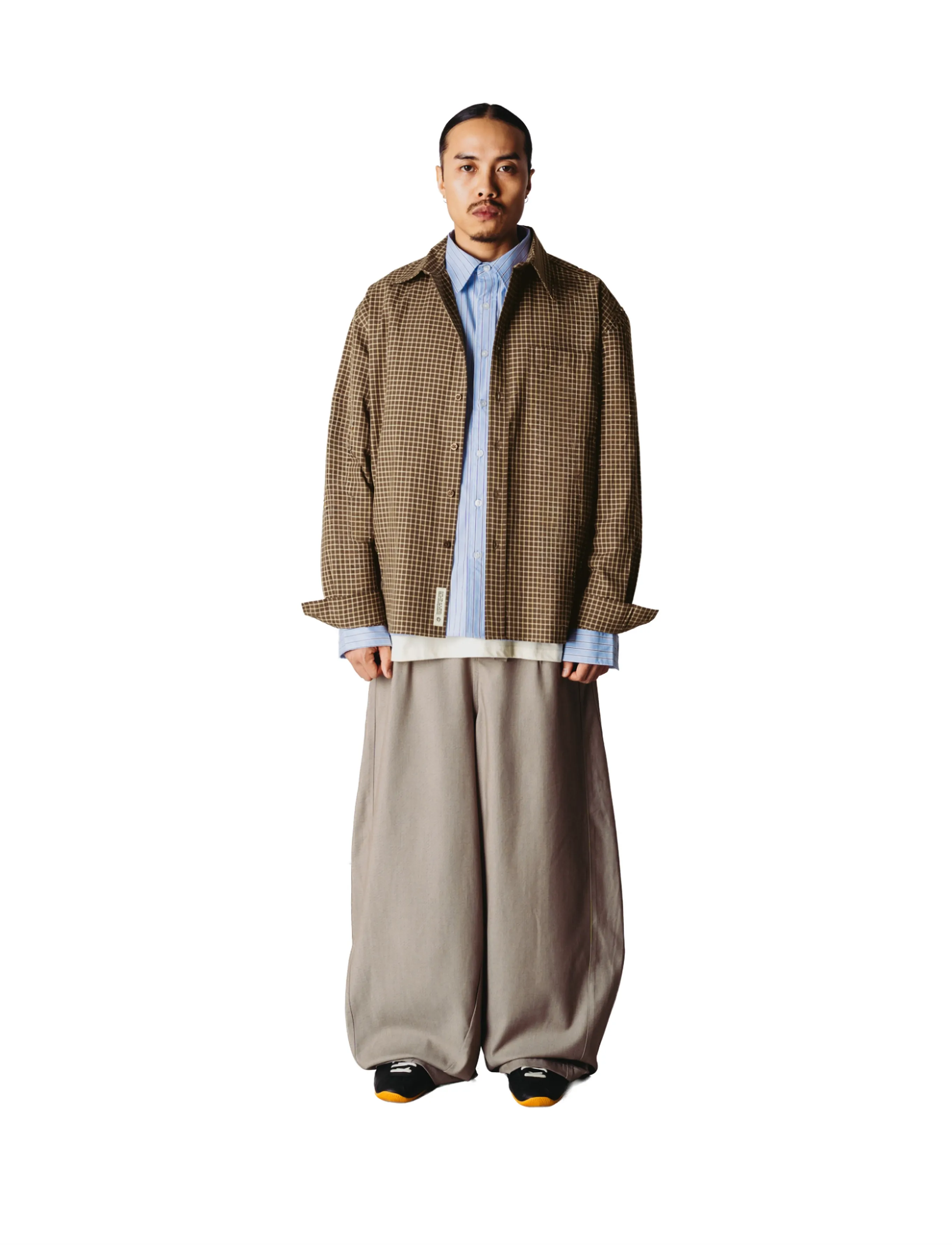 Woodbird WBBuzo Man Check Shirt - Uus - BROWN-HONEY / brown