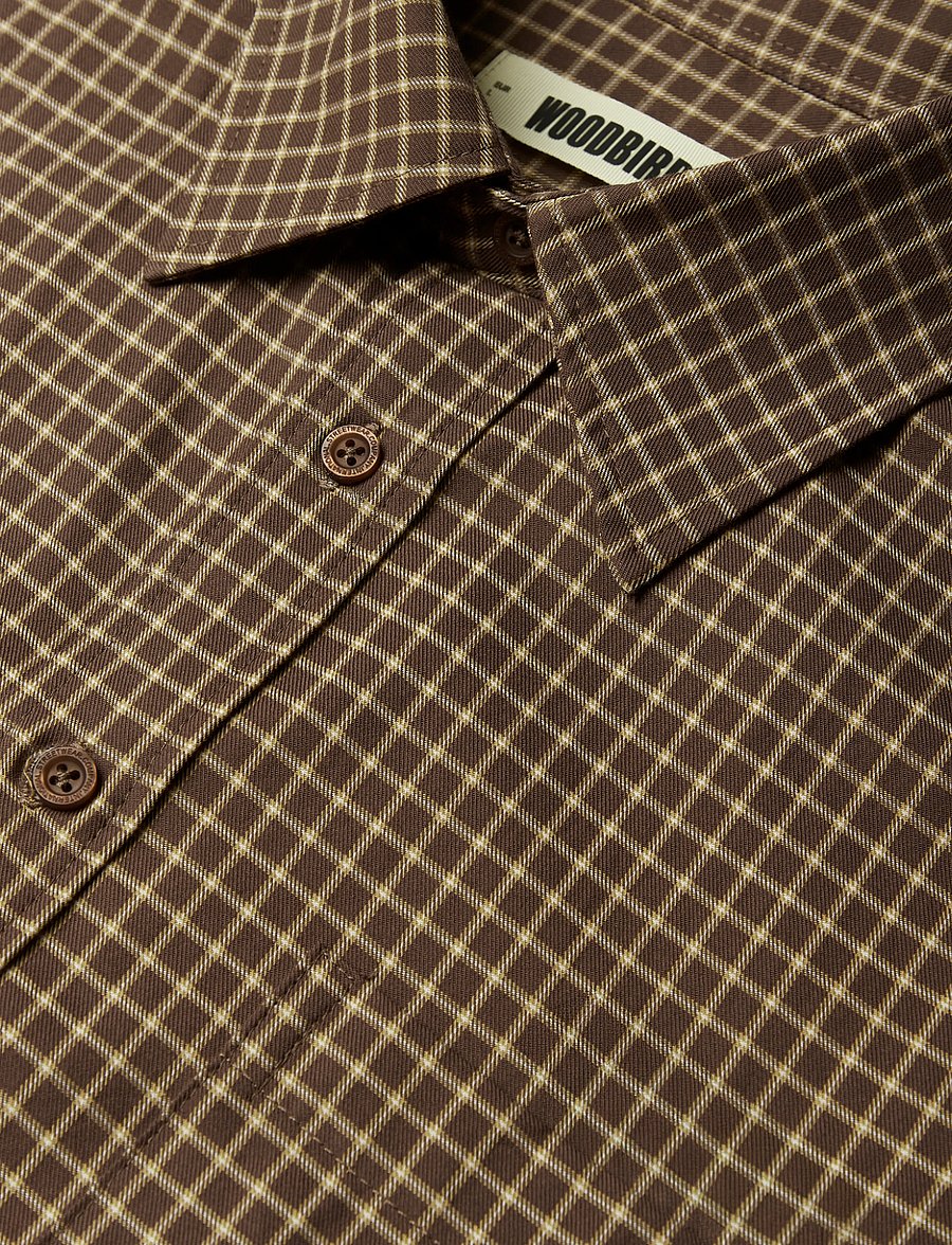 Woodbird - WBBuzo Man Check Shirt - karierte hemden - brown-honey - 5