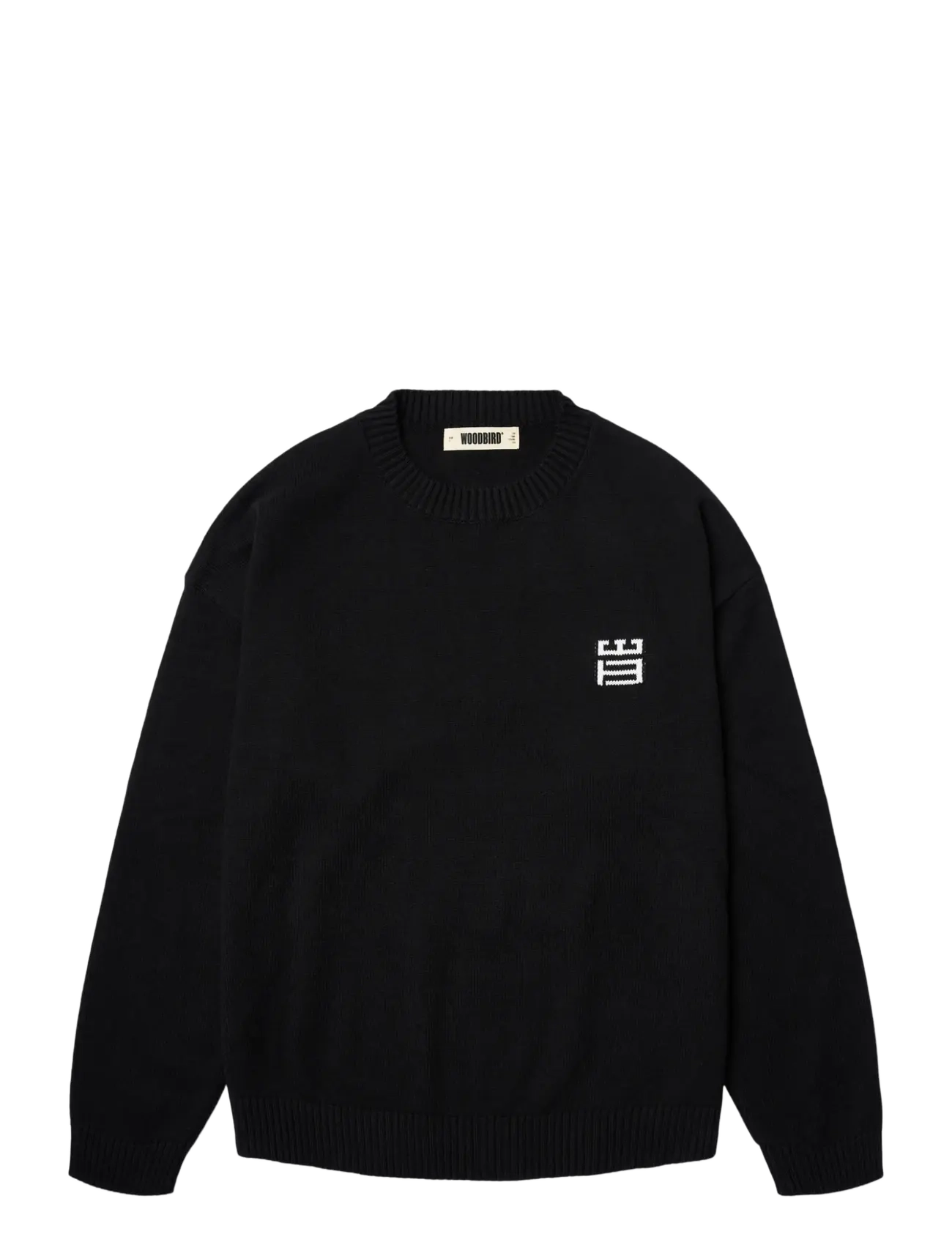 Woodbird - WBKurt Stamp Crew - rundhalsad - black - 1