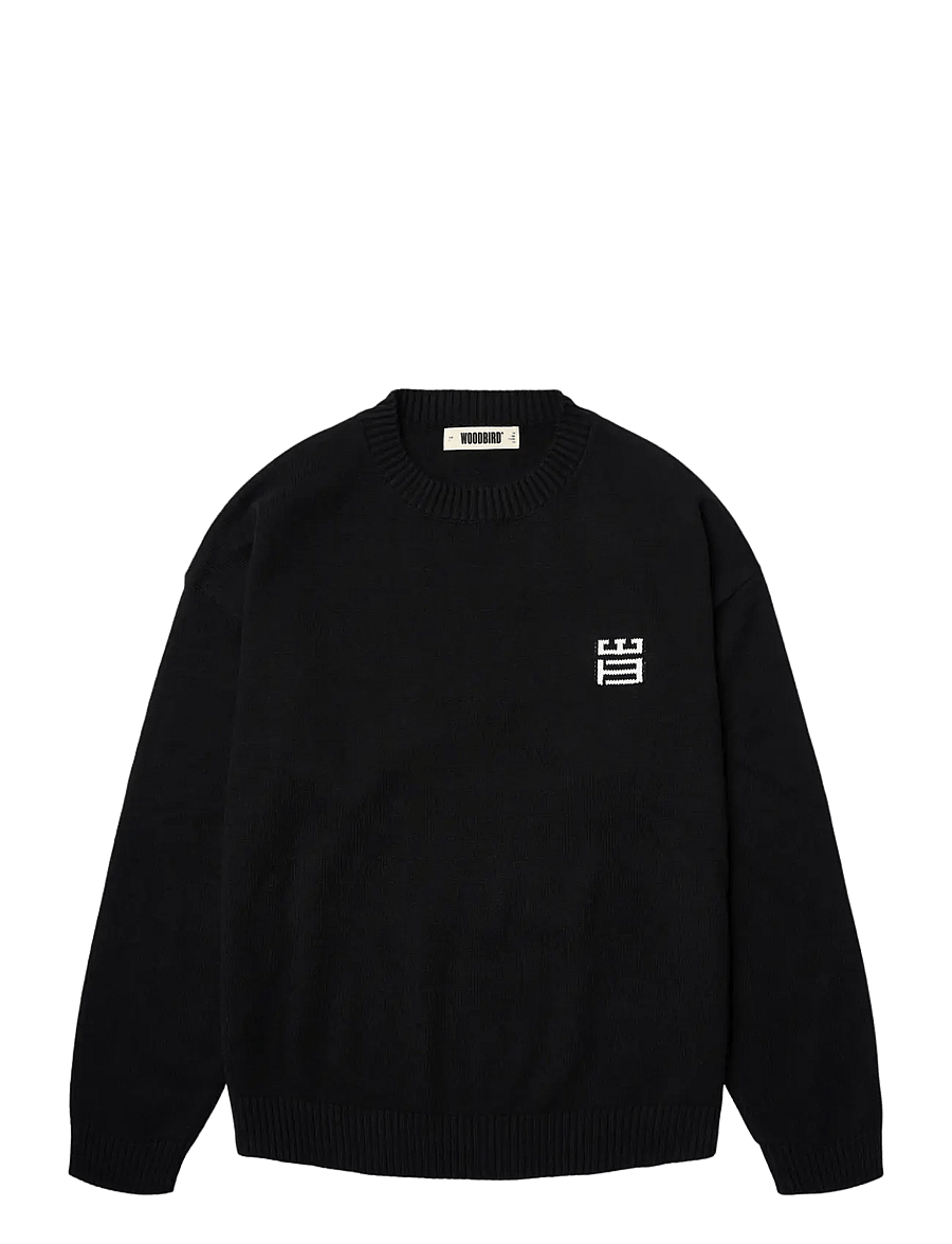 Woodbird - WBKurt Stamp Crew - rundhals - black - 1