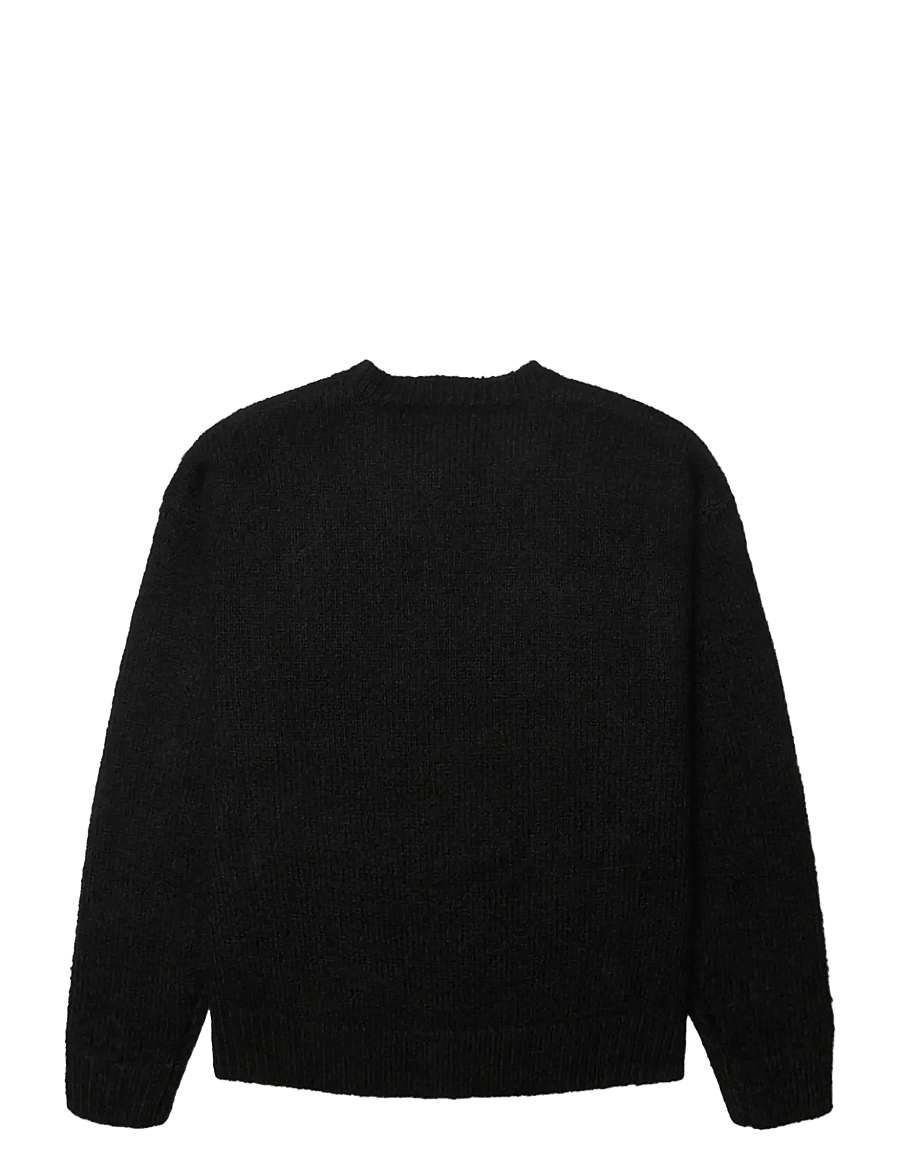 Woodbird - WBKurt Mohairy Crew - round necks - black - 2