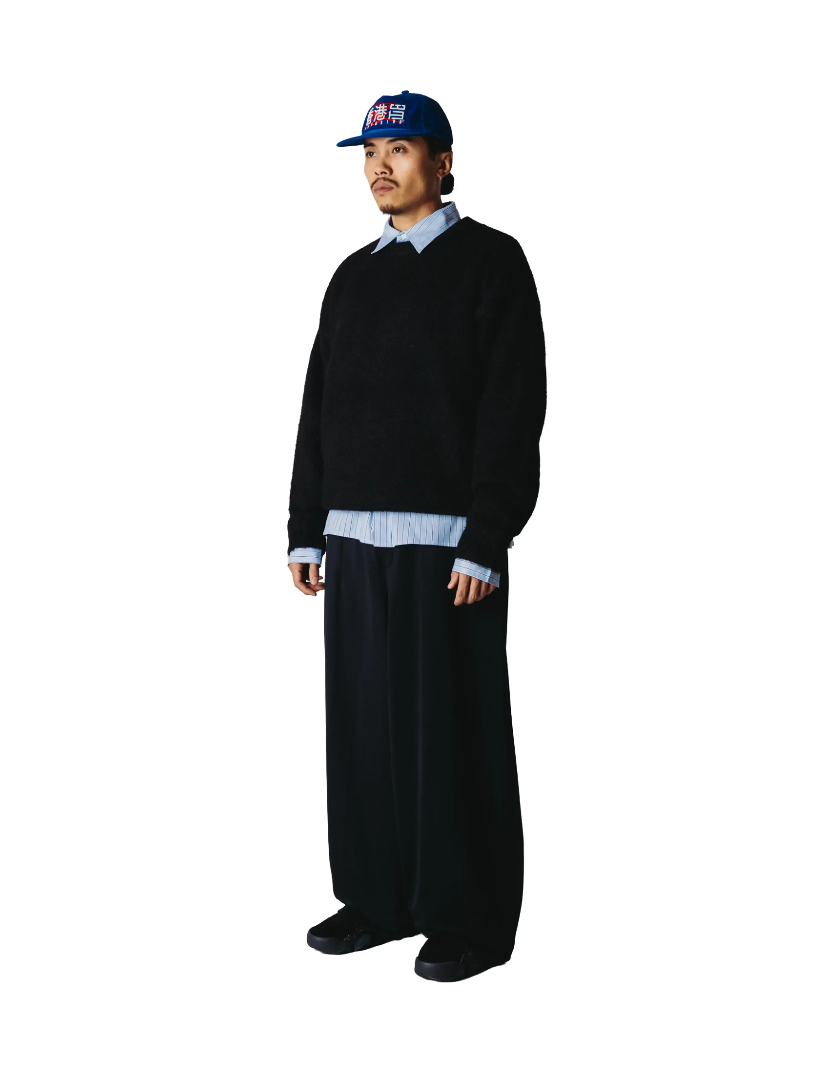 Woodbird - WBKurt Mohairy Crew - rundhals - black - 3
