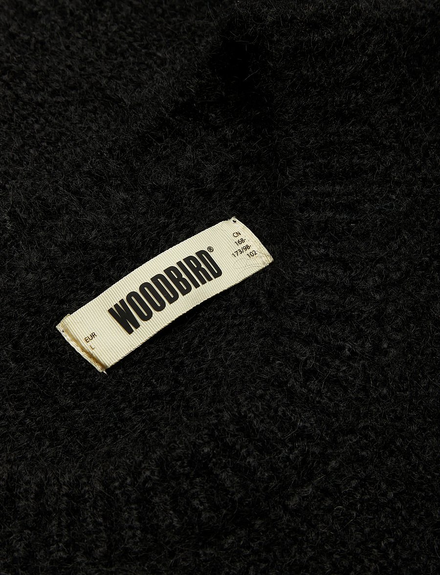 Woodbird - WBKurt Mohairy Crew - round necks - black - 5