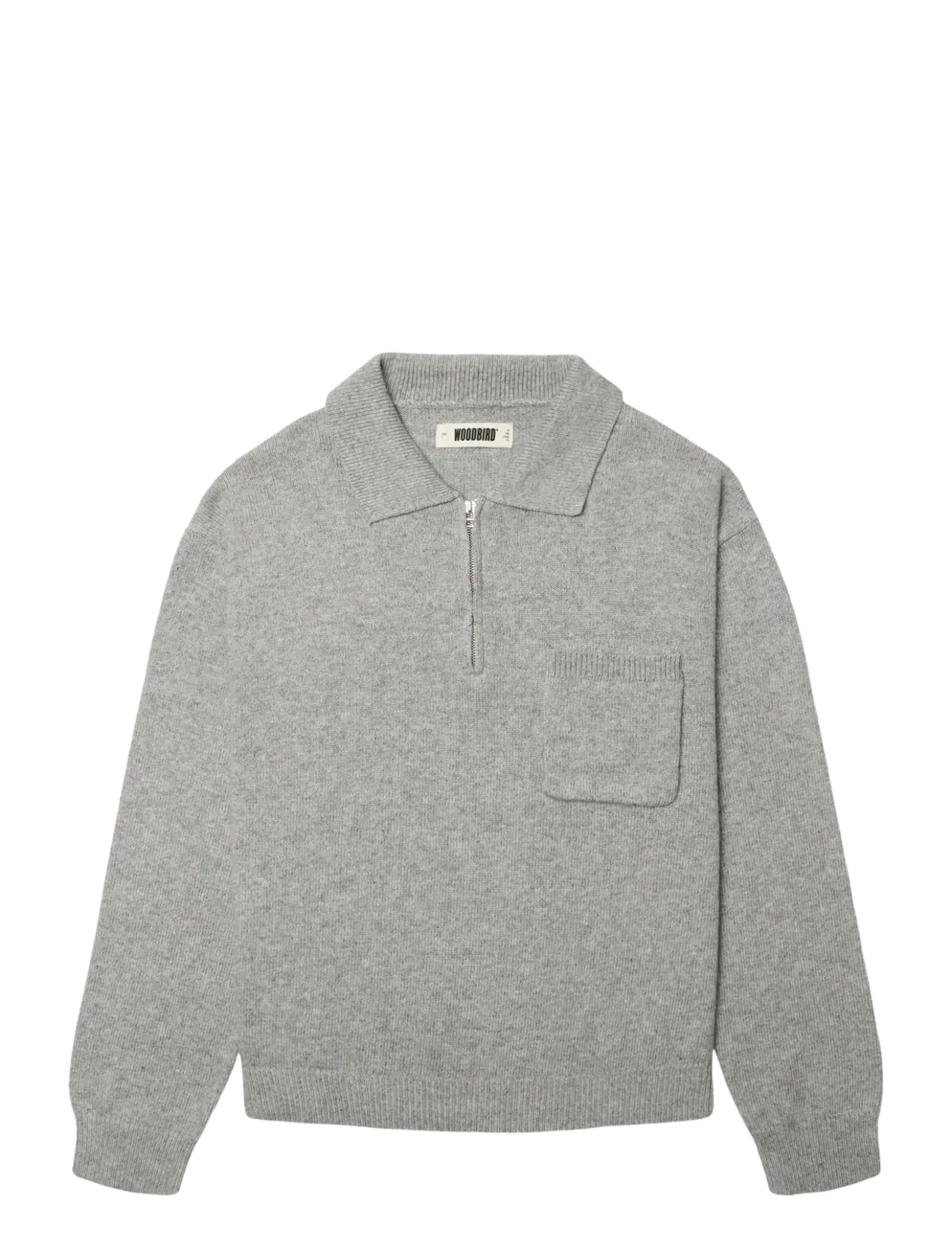 Woodbird - WBKang 1/2 Zip Polo - pullover mit halbem reißverschluss - grey - 1