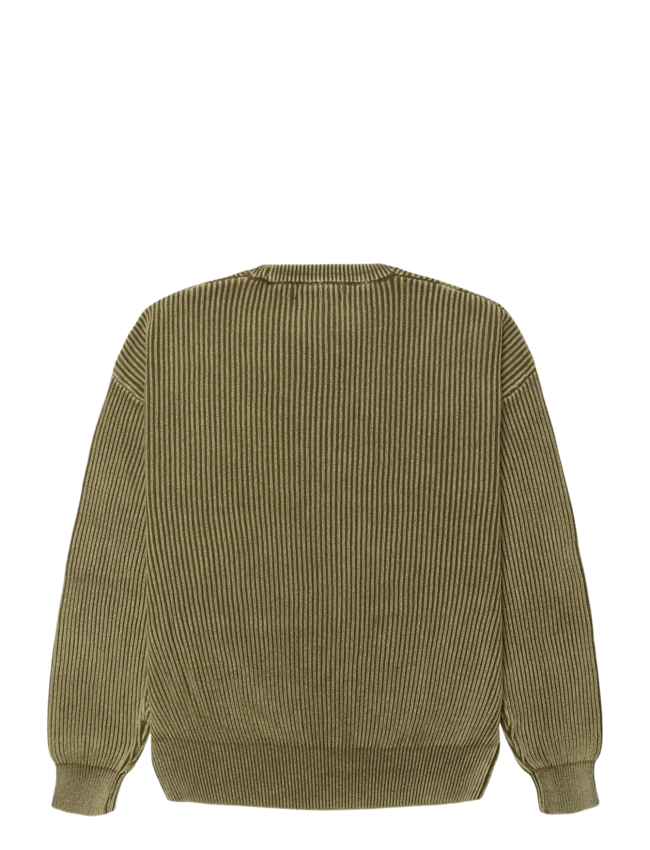 Woodbird - WBSake Washed Crew - rundhals - dark olive - 2