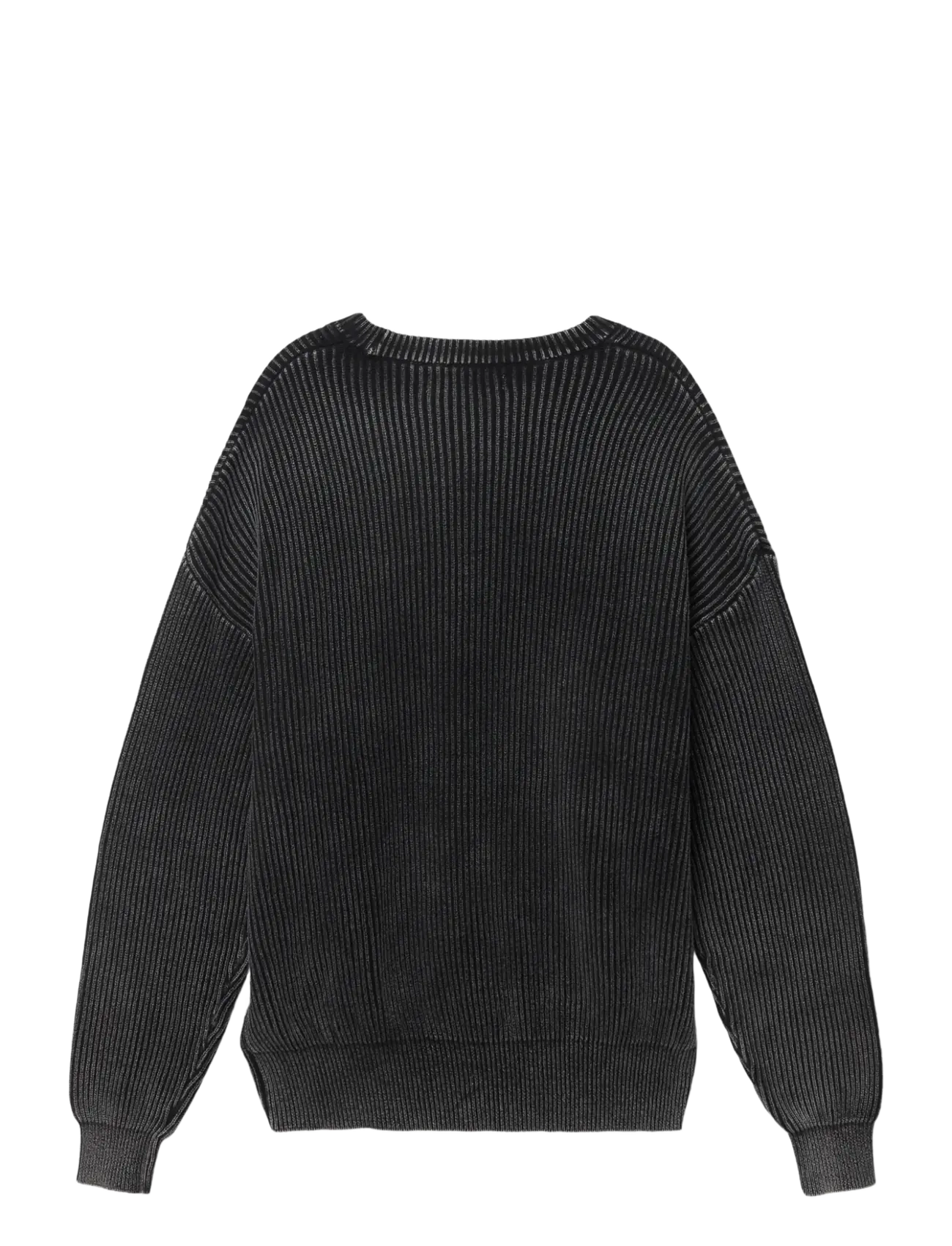 Woodbird - WBSake Washed Crew - rundhalsad - washed black - 2