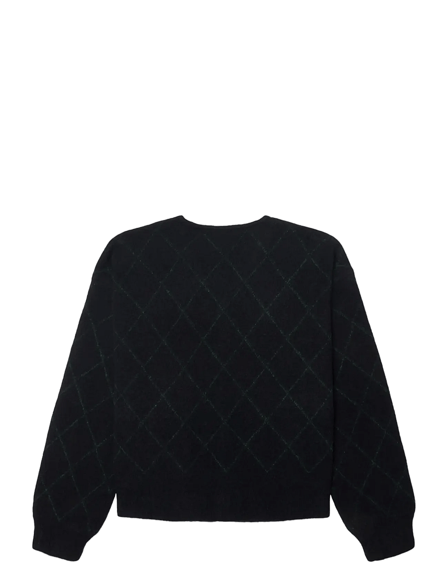 Woodbird - WBOni Check Cardigan - strickjacken - navy - 2