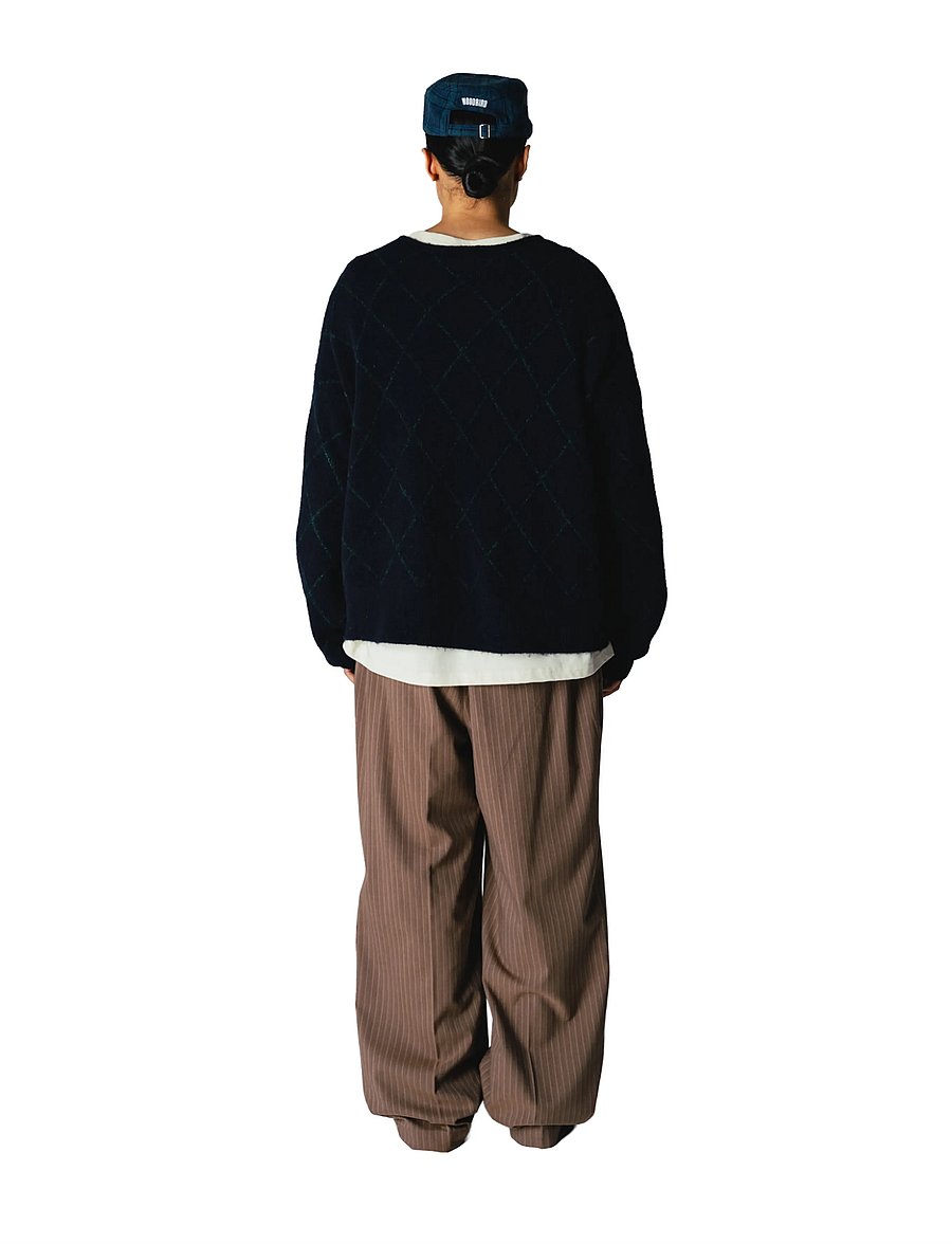 Woodbird - WBOni Check Cardigan - strickjacken - navy - 4