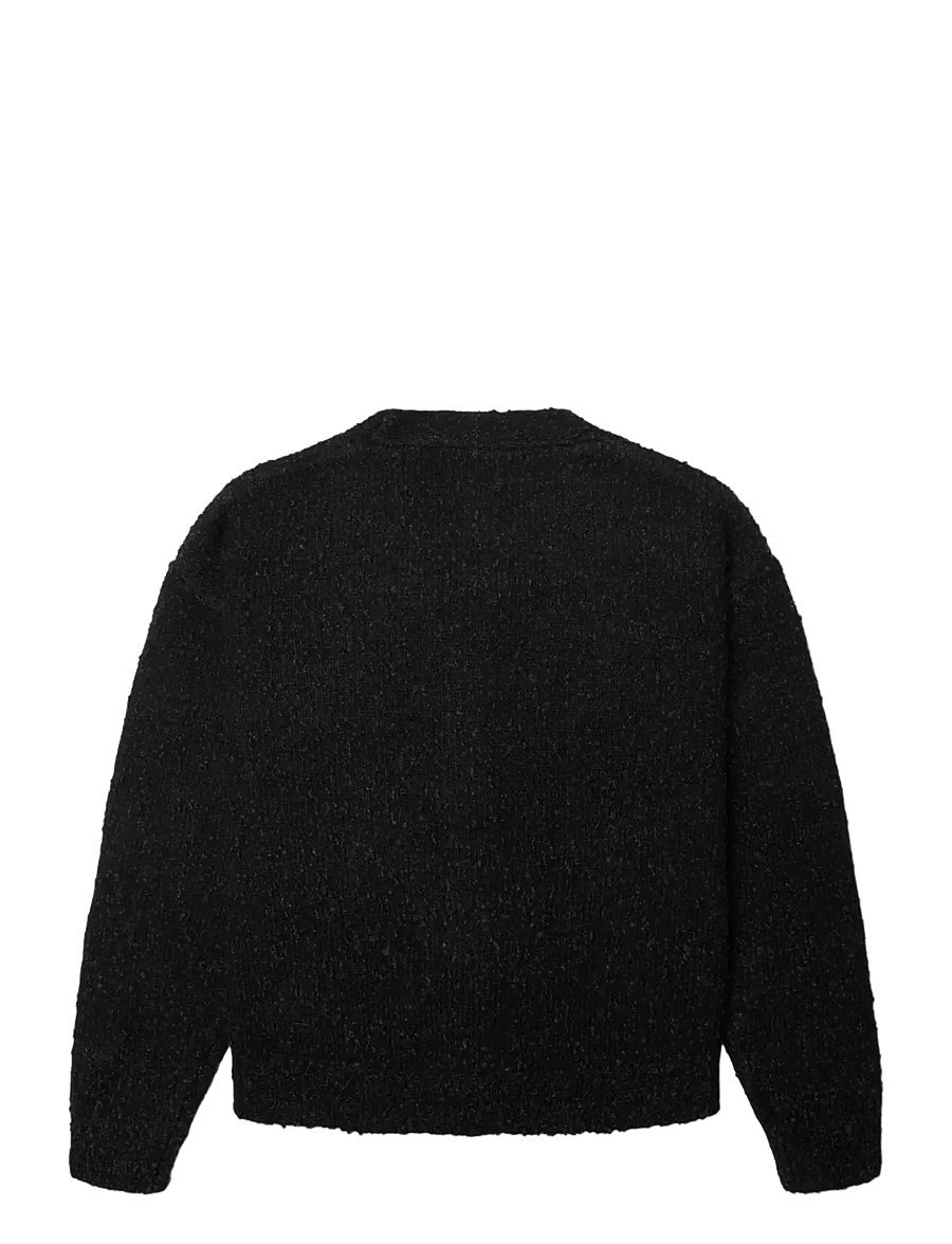 Woodbird - WBChi Boucle Cardigan - cardigans - black - 2