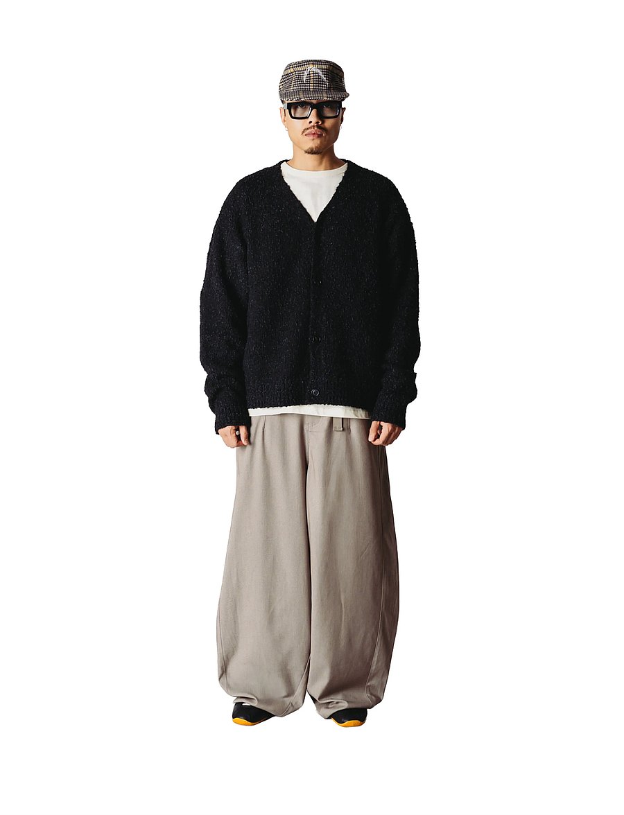 Woodbird - WBChi Boucle Cardigan - cardigans - black - 0