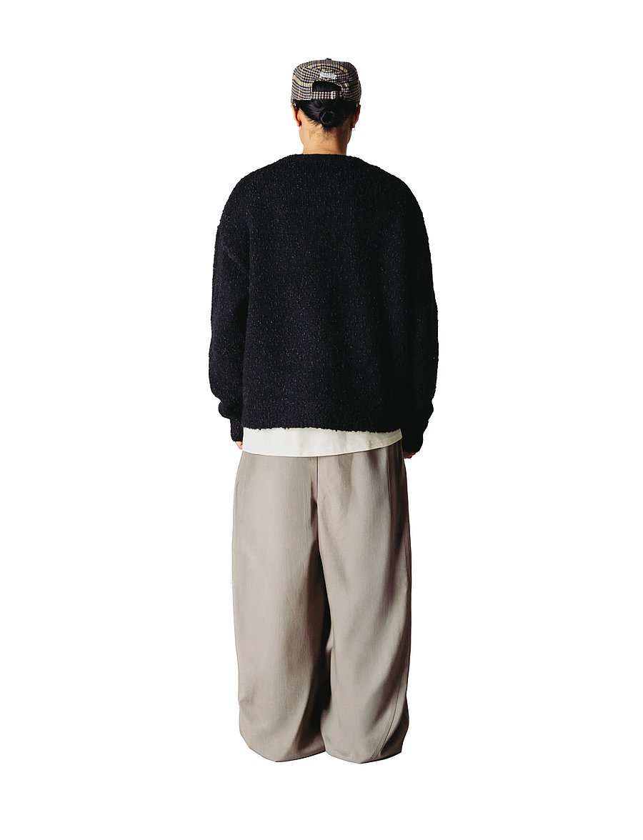 Woodbird - WBChi Boucle Cardigan - cardigans - black - 4