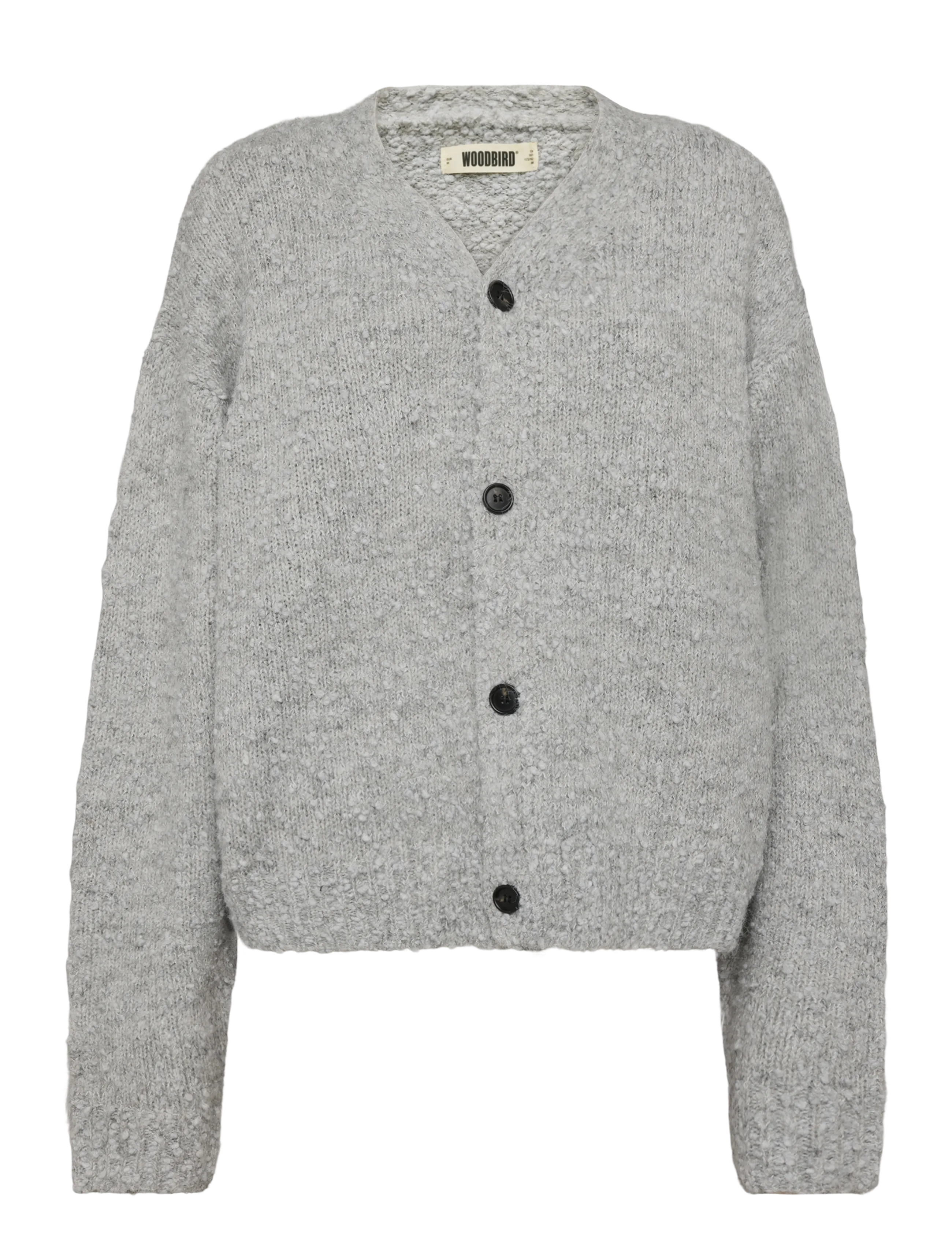 Woodbird WBChi Boucle Cardigan - Woodbird - GREY / grey