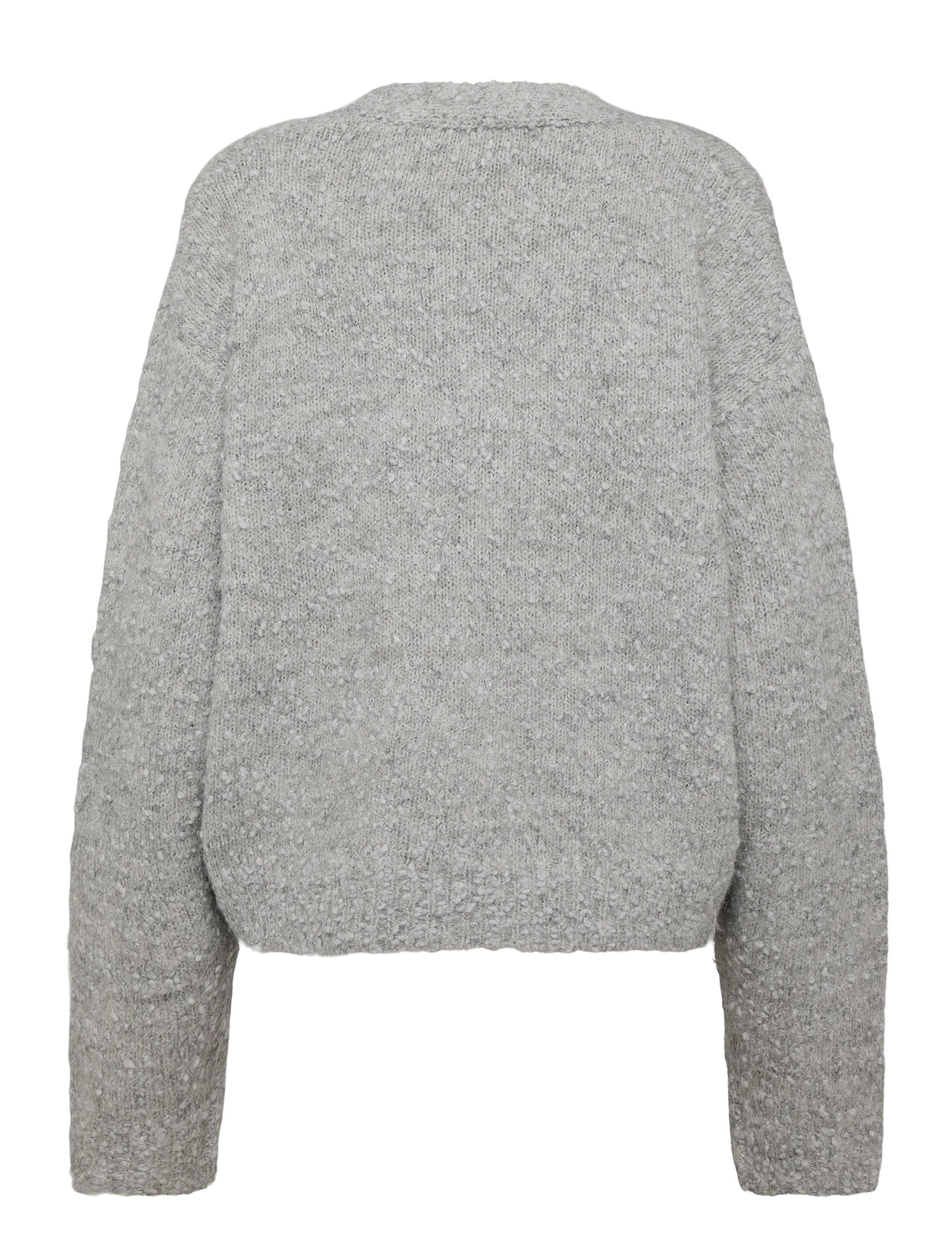 Woodbird - WBChi Boucle Cardigan - cardigans - grey - 1