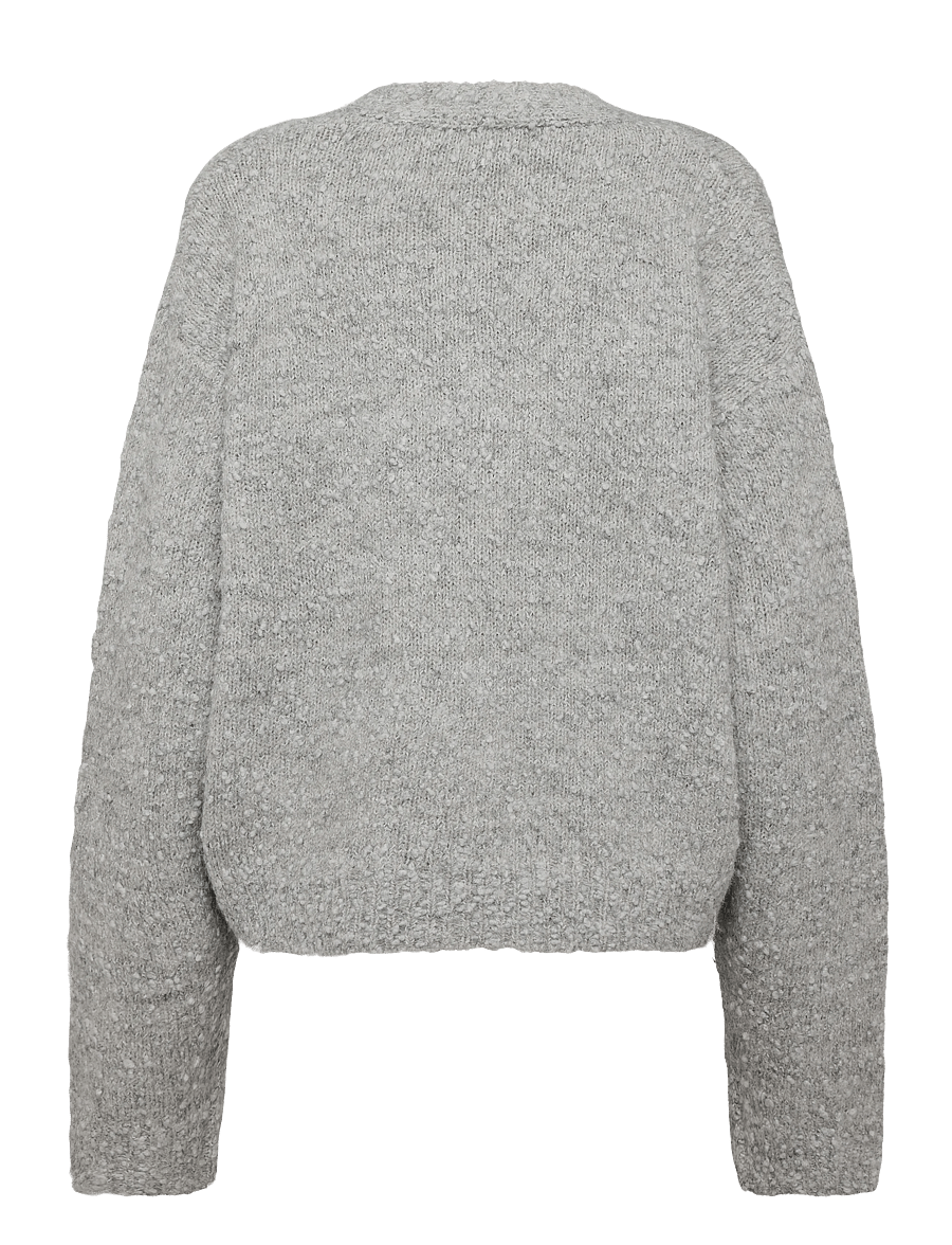 Woodbird - WBChi Boucle Cardigan - cardigans - grey - 1
