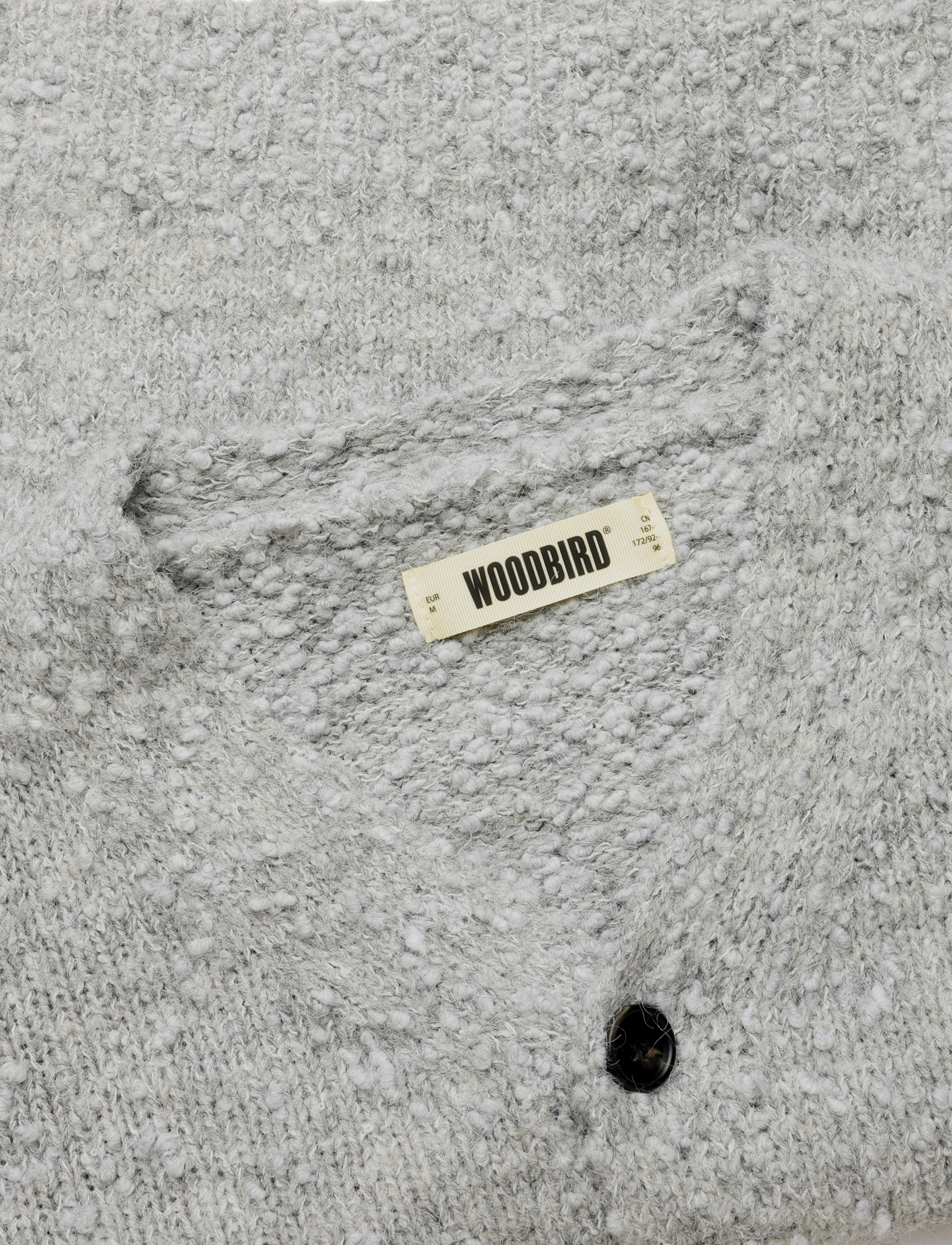 Woodbird - WBChi Boucle Cardigan - cardigans - grey - 2