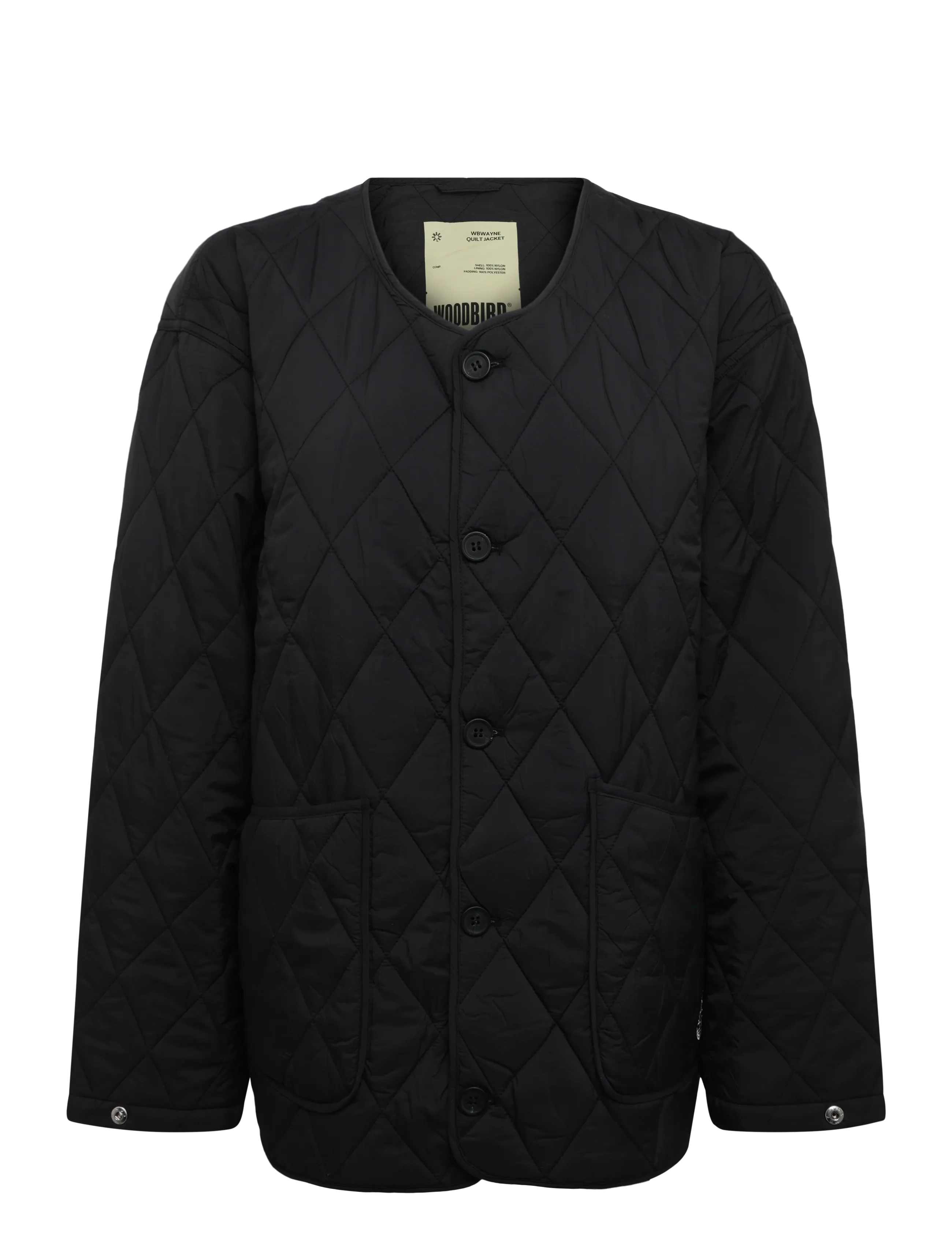 Woodbird WBWayne Quilt Jacket - Shoppa efter stil - BLACK / black