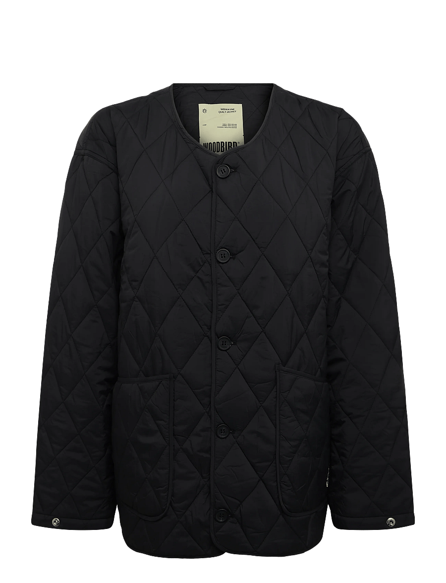 Woodbird - WBWayne Quilt Jacket - höstjackor - black - 0