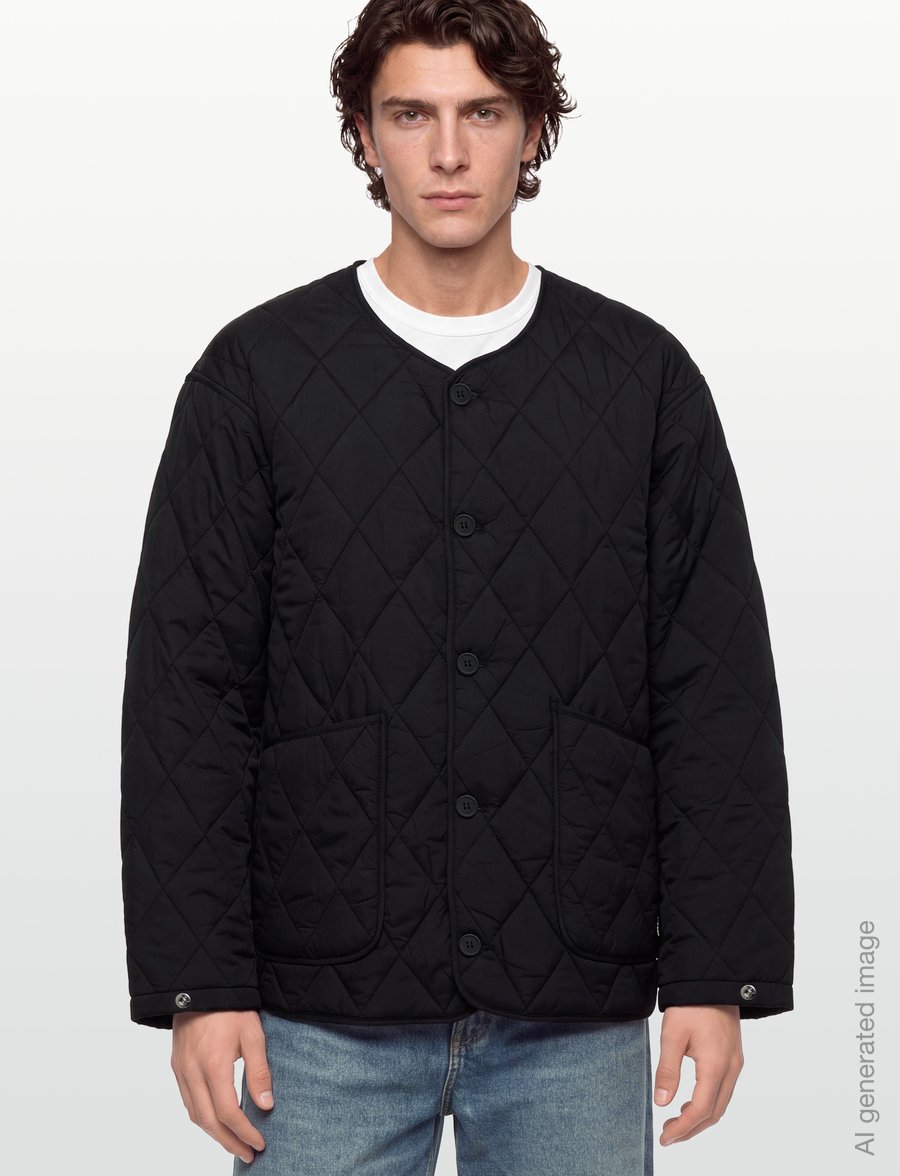 Woodbird - WBWayne Quilt Jacket - efterårsjakker - black - 3