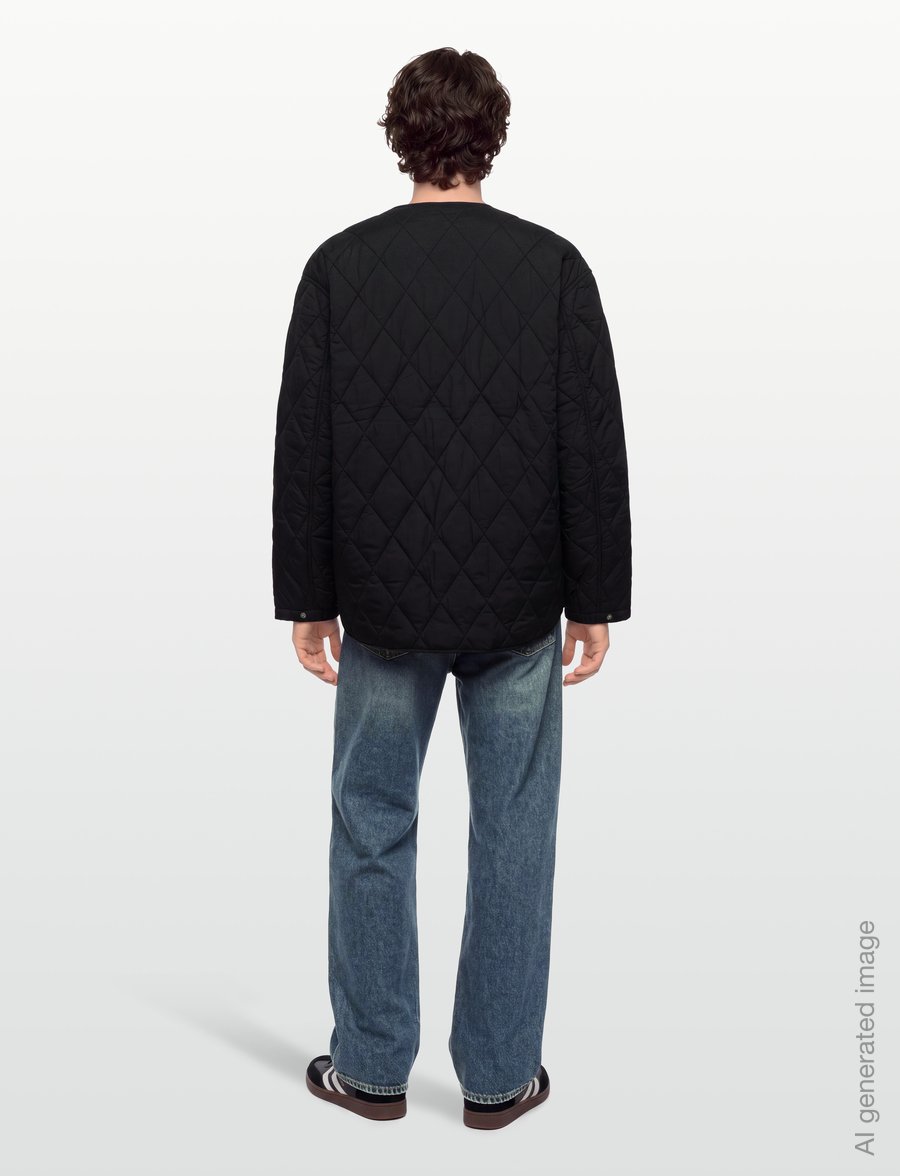 Woodbird - WBWayne Quilt Jacket - efterårsjakker - black - 4