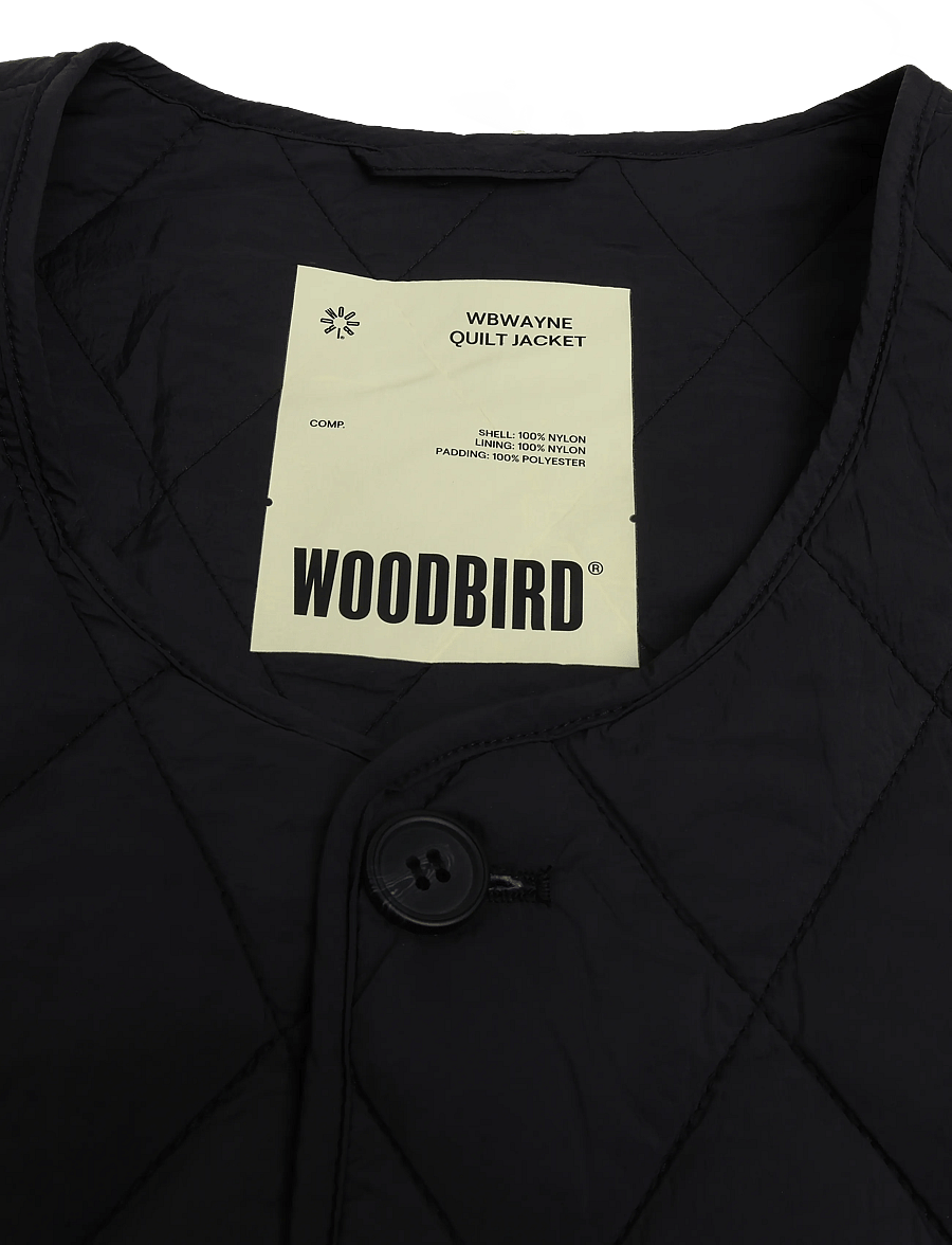 Woodbird - WBWayne Quilt Jacket - höstjackor - black - 2
