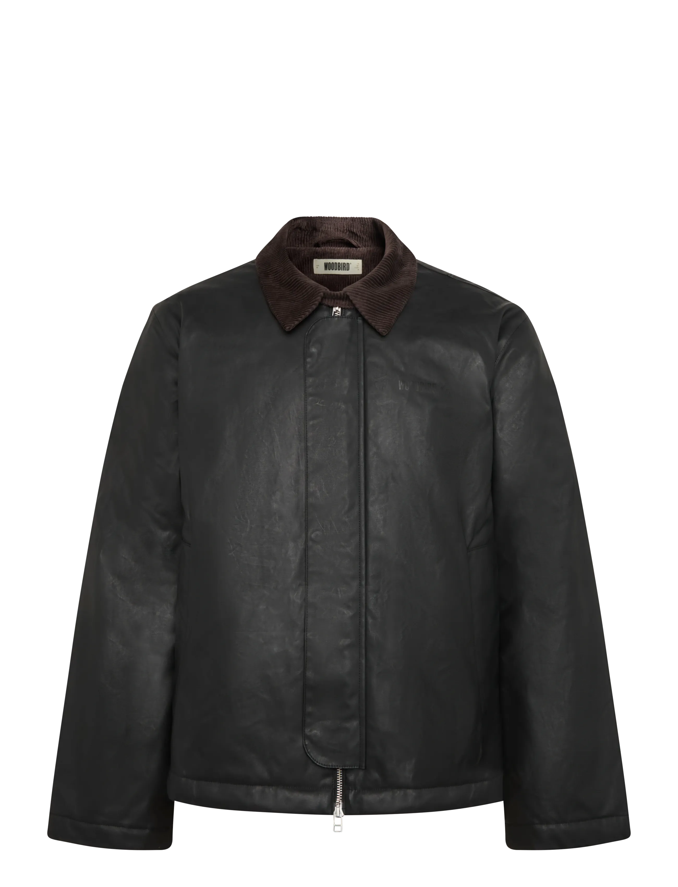 Woodbird WBPing Waxed Short Jacket - Overtøj - BLACK / black