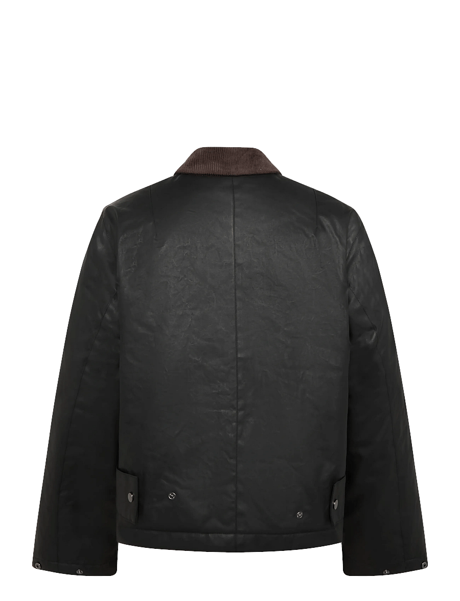 Woodbird - WBPing Waxed Short Jacket - efterårsjakker - black - 1