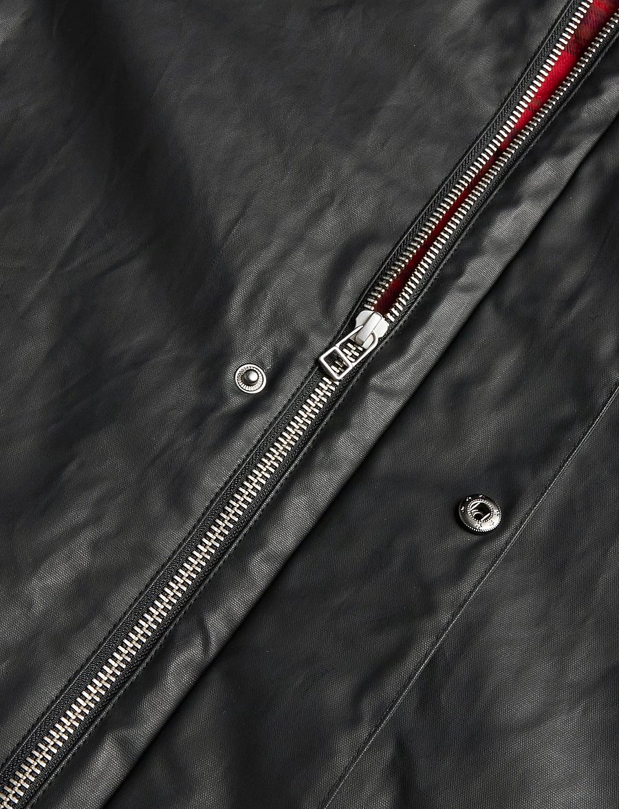 Woodbird - WBPing Waxed Short Jacket - efterårsjakker - black - 3
